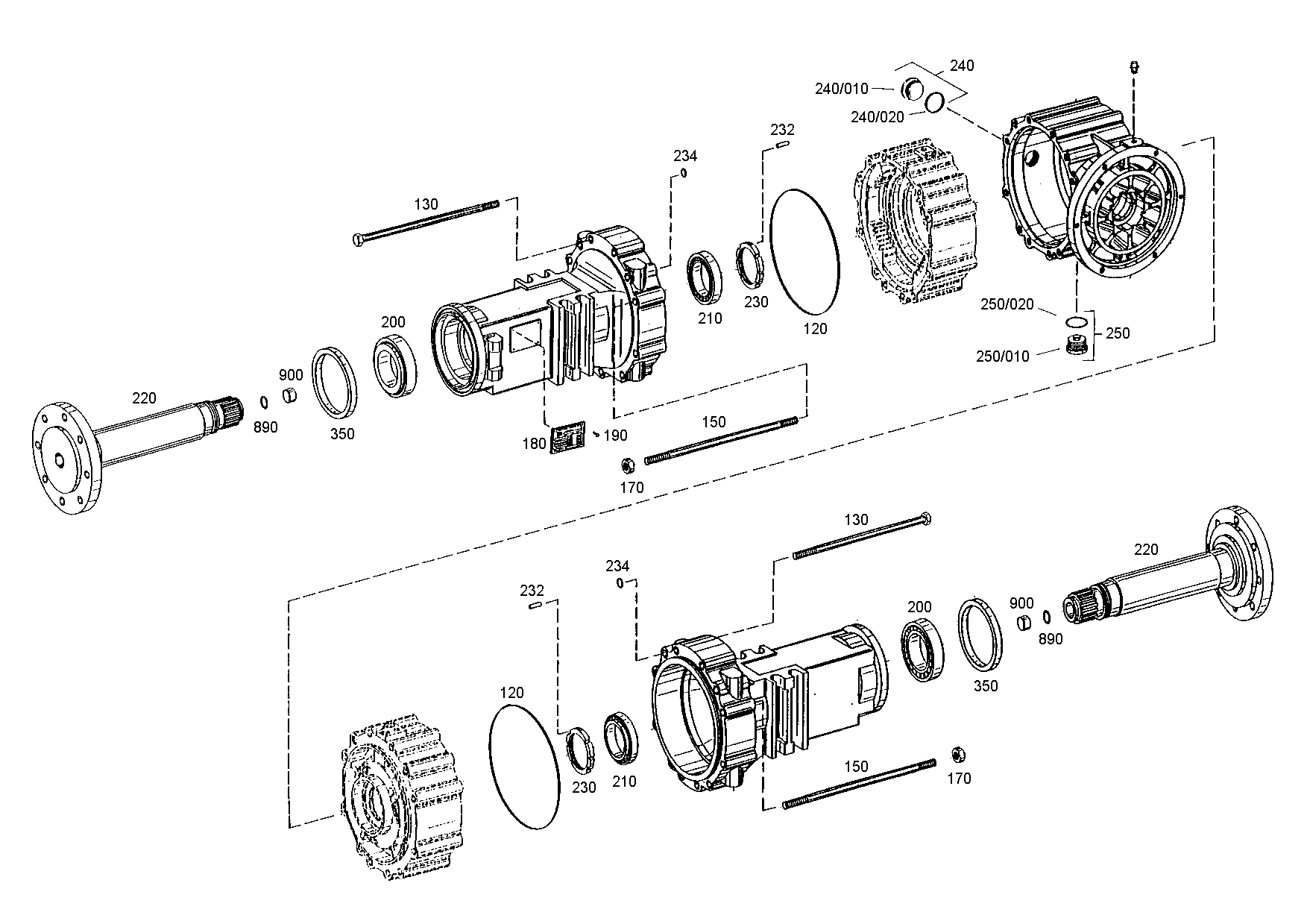 drawing for CUKUROVA T154951 - OUTPUT SHAFT (figure 3)