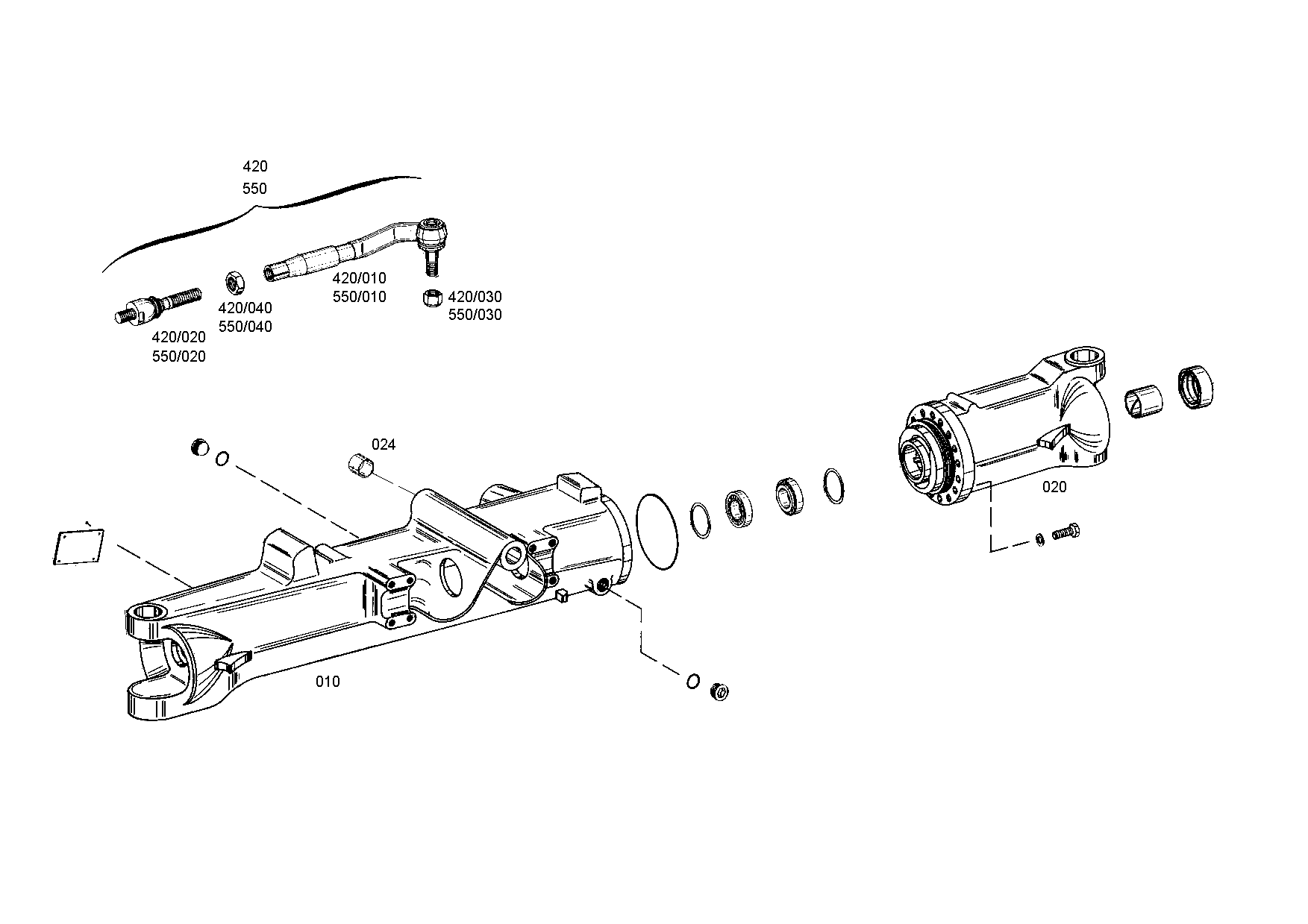drawing for JOHN DEERE AT170206 - BALL JOINT (figure 1)