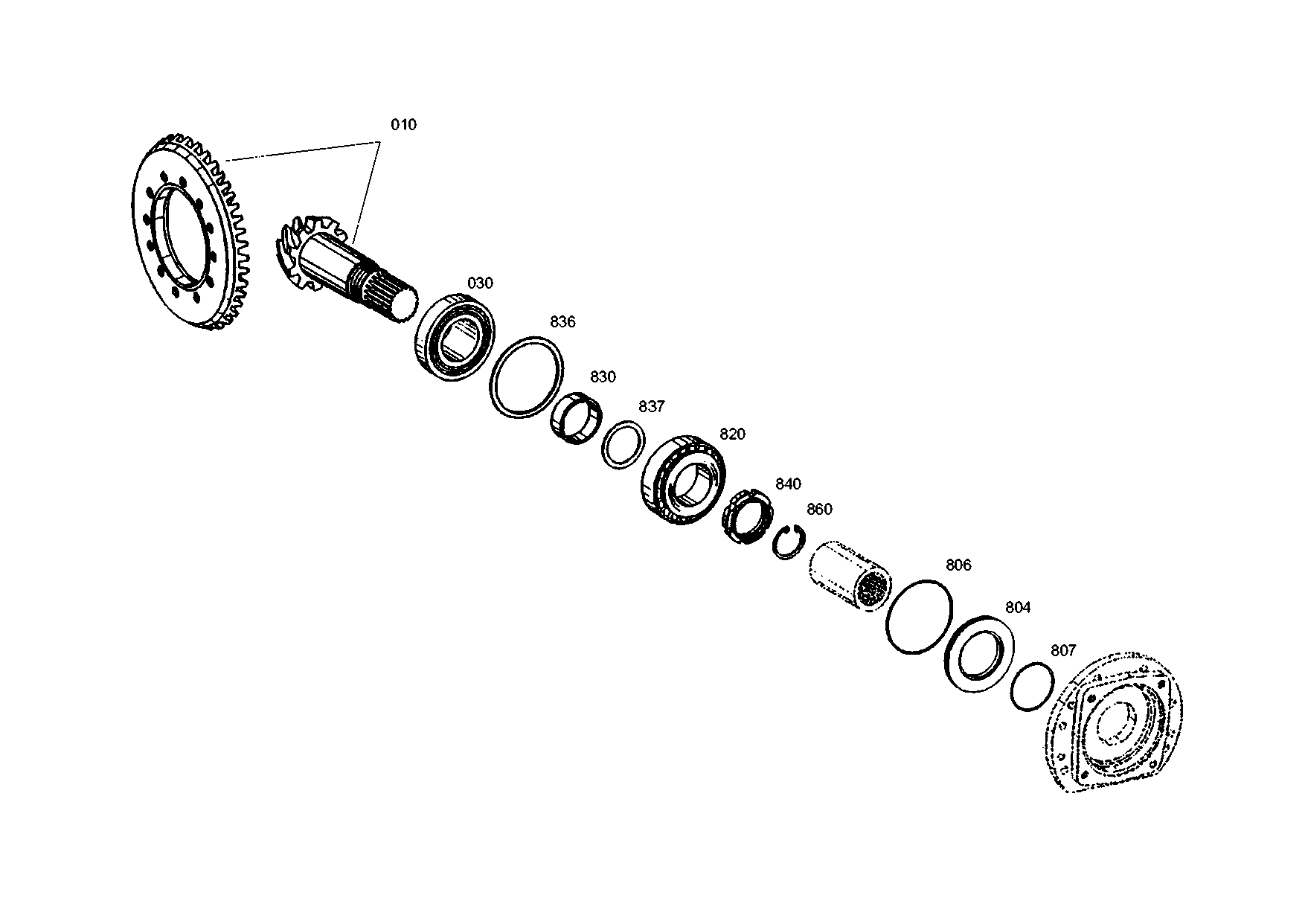 drawing for KRAMER WERKE GMBH 0000801066 - SHIM (figure 1)
