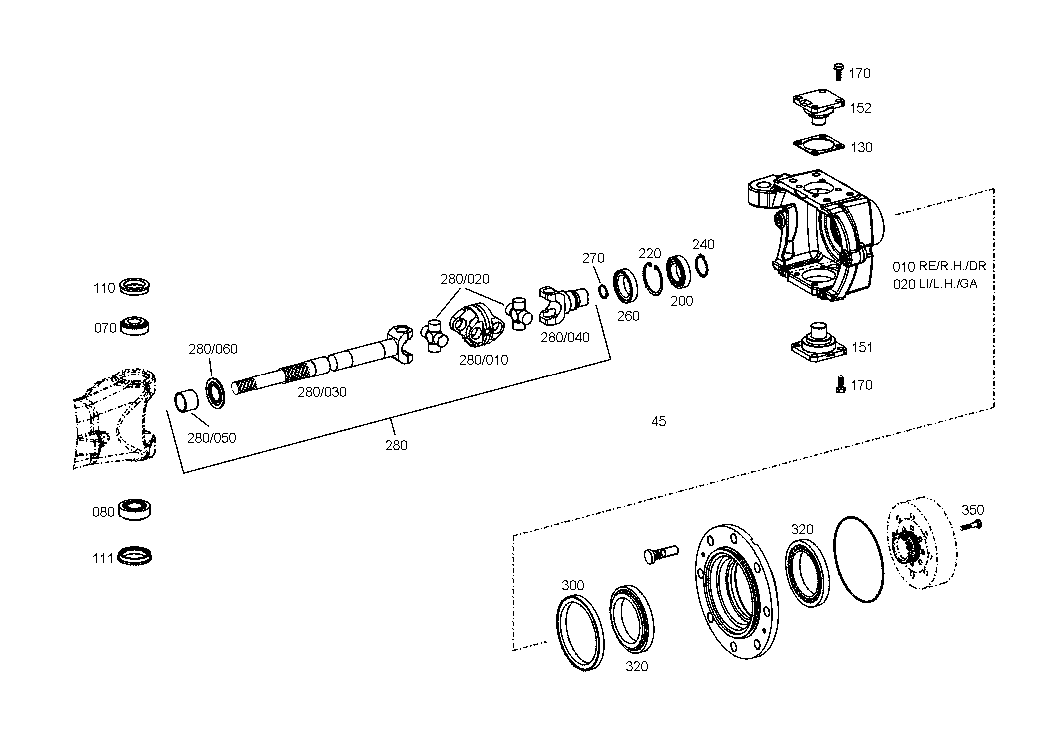 drawing for AGCO F510300020490 - DOUBLE SHIFT FORK (figure 1)