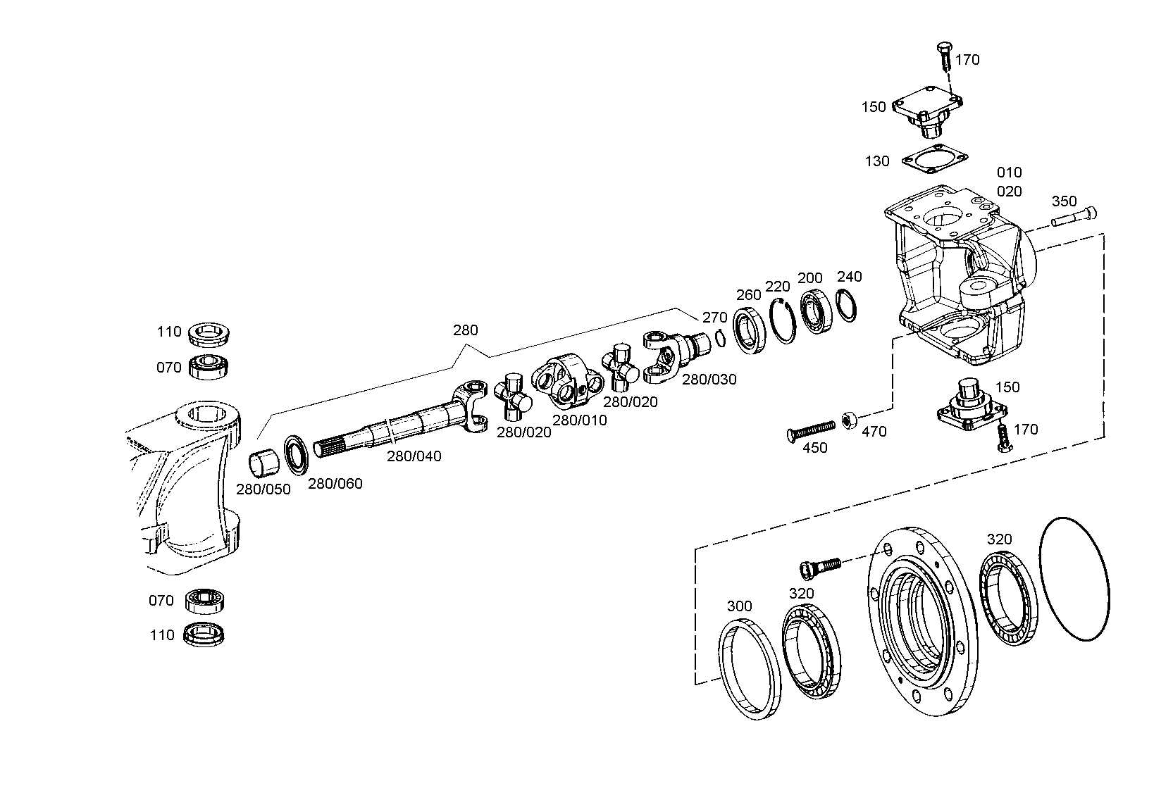 drawing for AGCO F395301020560 - JOINT FORK