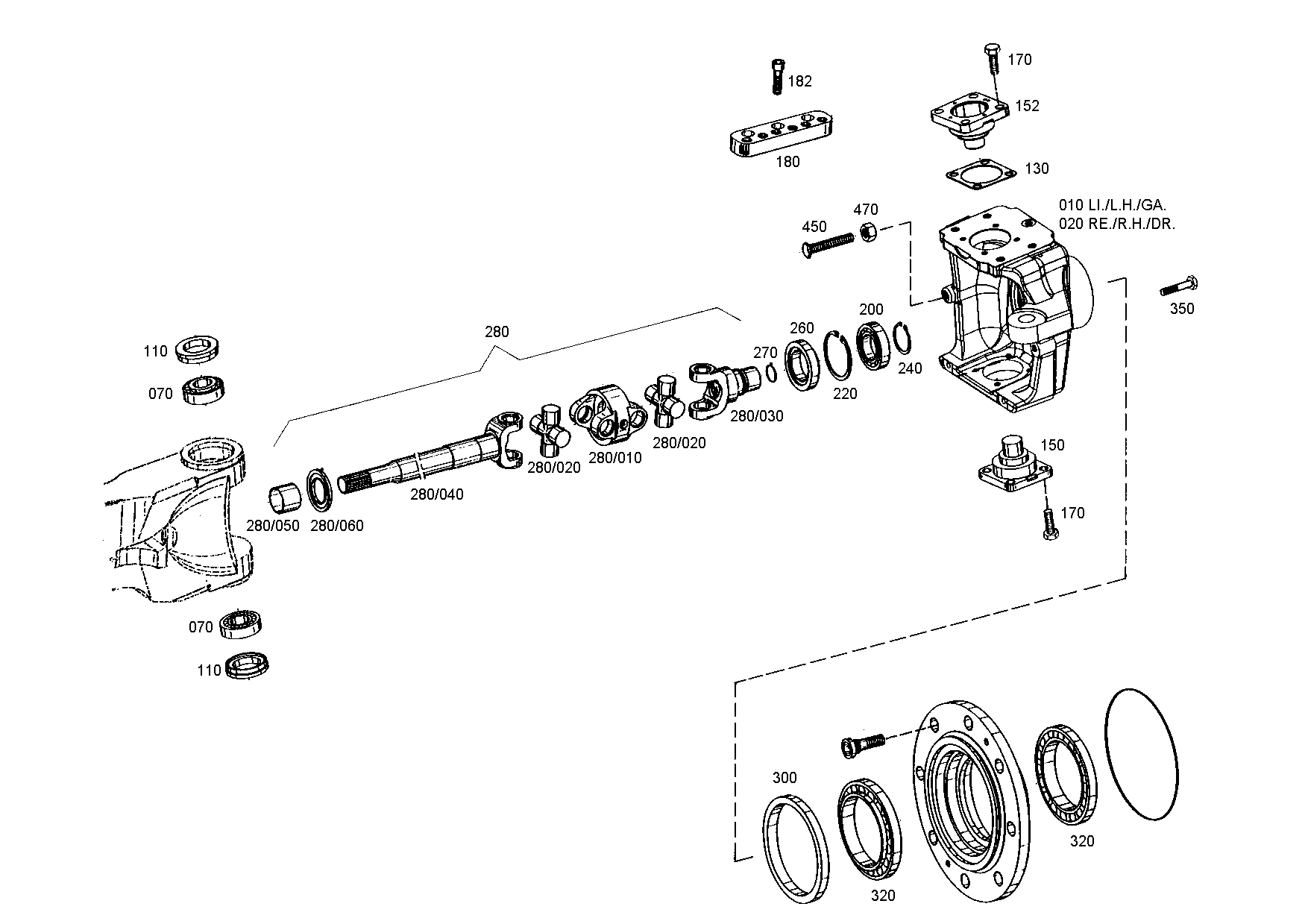 drawing for AGCO F409301020010 - DOUBLE JOINT