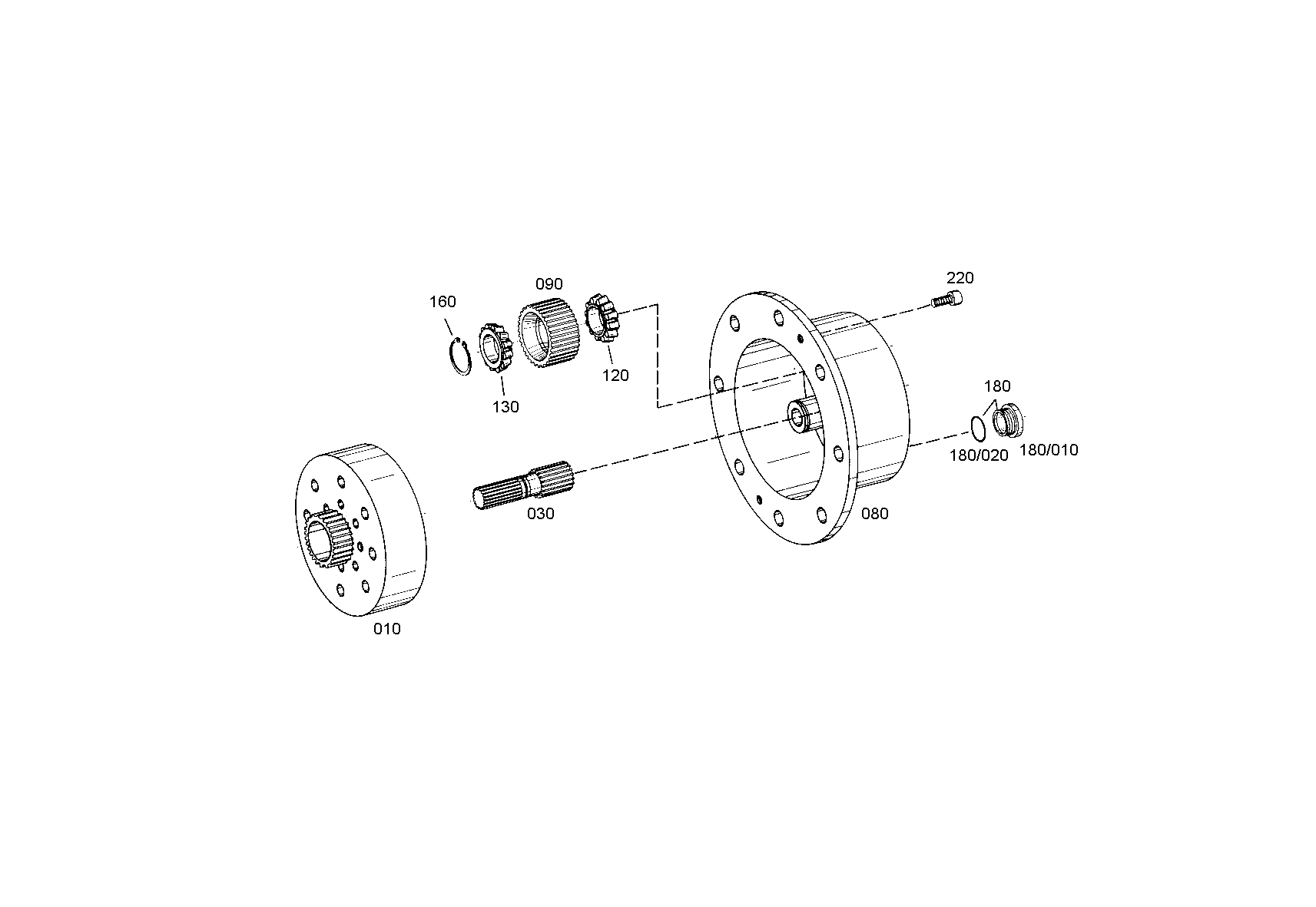 drawing for JOHN DEERE L100242 - PLANET CARRIER (figure 5)