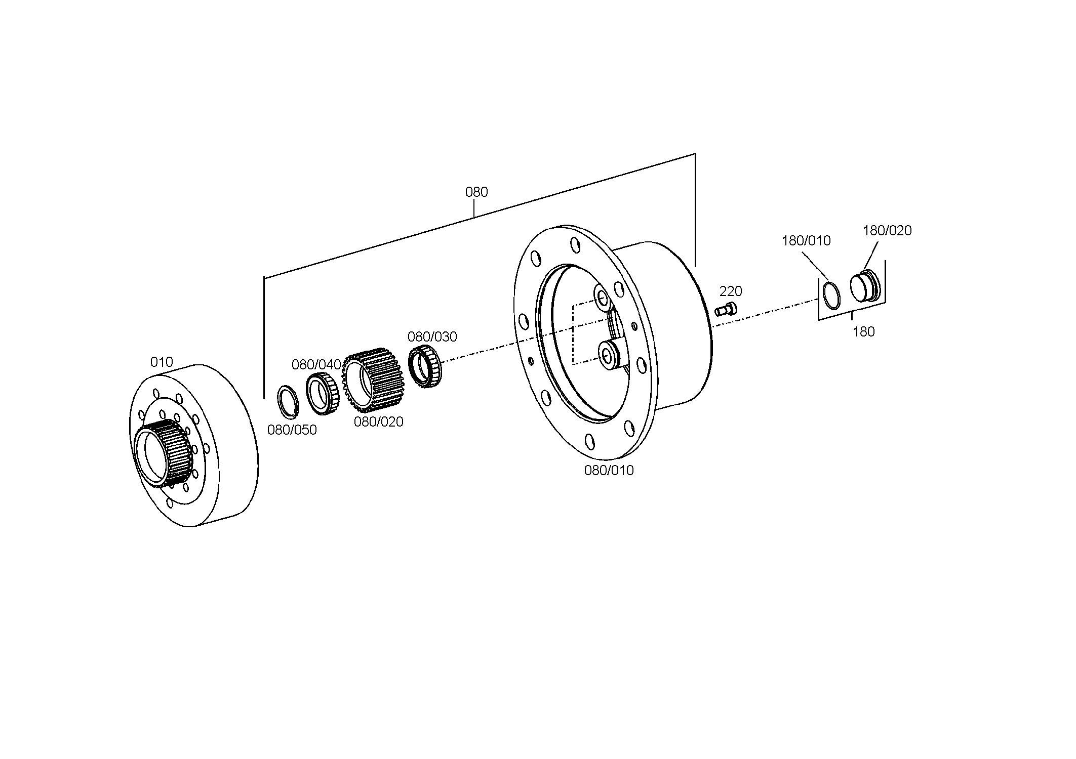 drawing for JOHN DEERE L101724 - RING GEAR (figure 5)