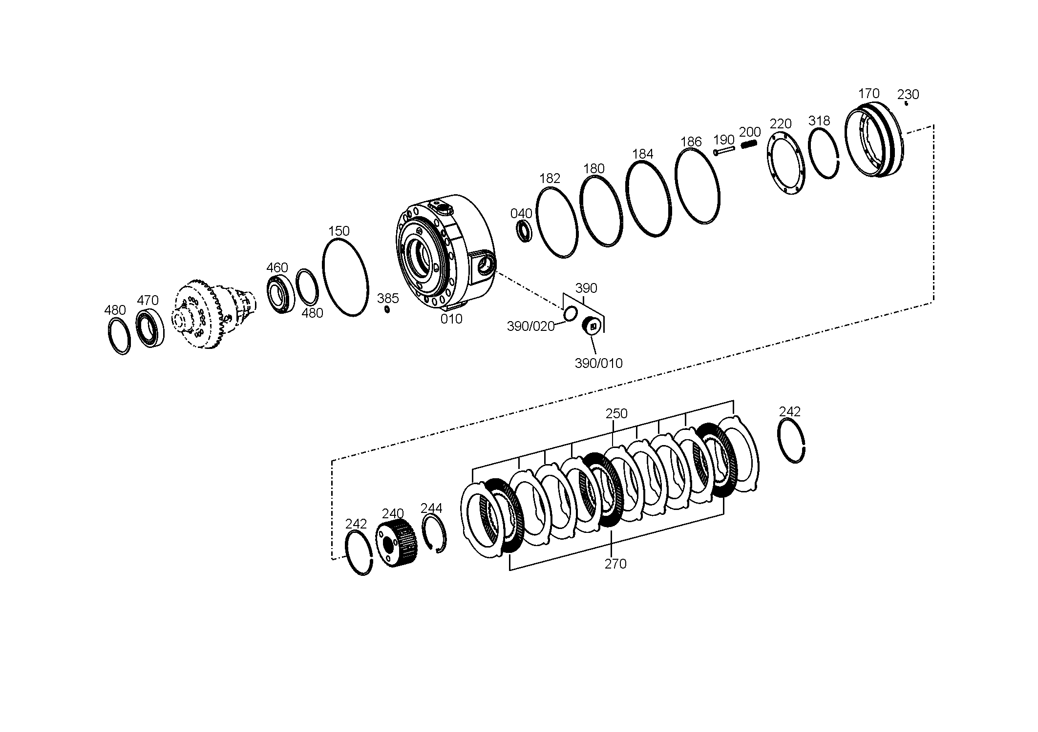 drawing for KOMATSU LTD. 4906483M1 - CURVED RING (figure 1)