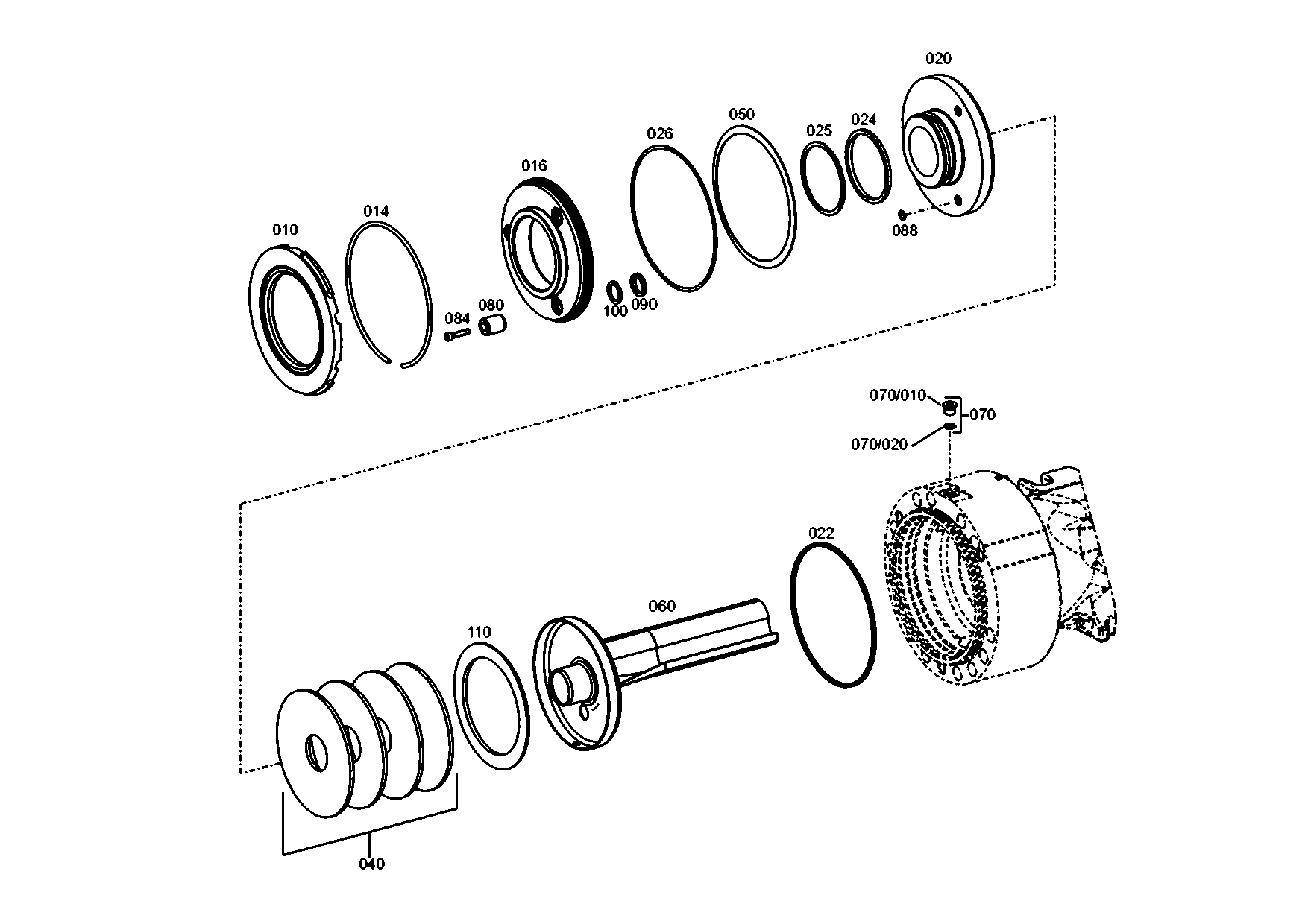 drawing for JOHN DEERE T174239 - O-RING (figure 3)