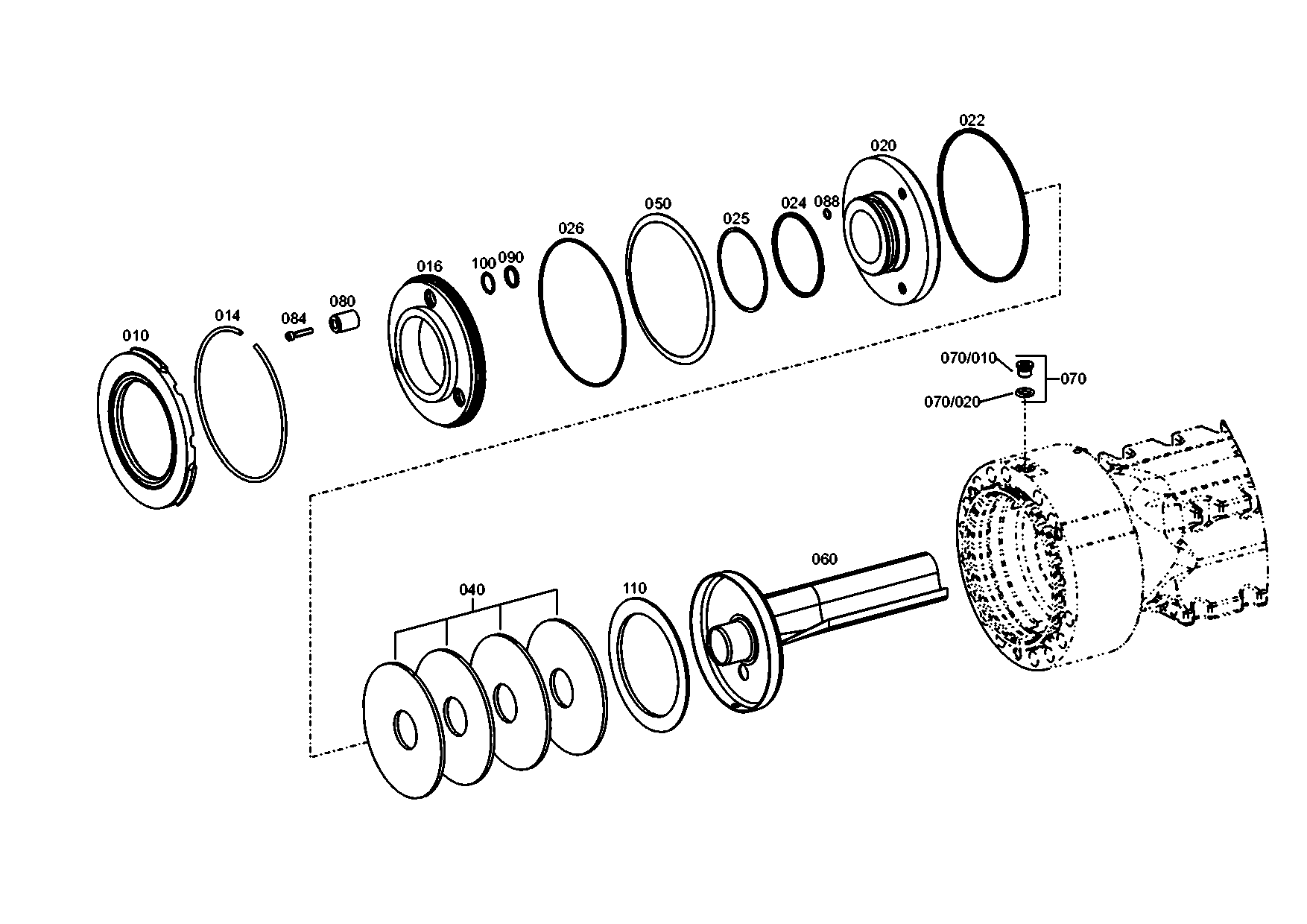 drawing for JOHN DEERE AT321986 - O-RING (figure 4)