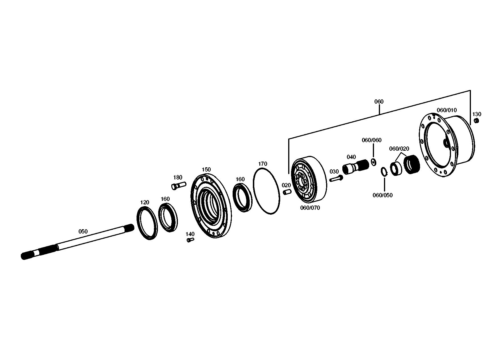 drawing for Hyundai Construction Equipment ZGAQ-03520 - HUB-AXLE (figure 4)