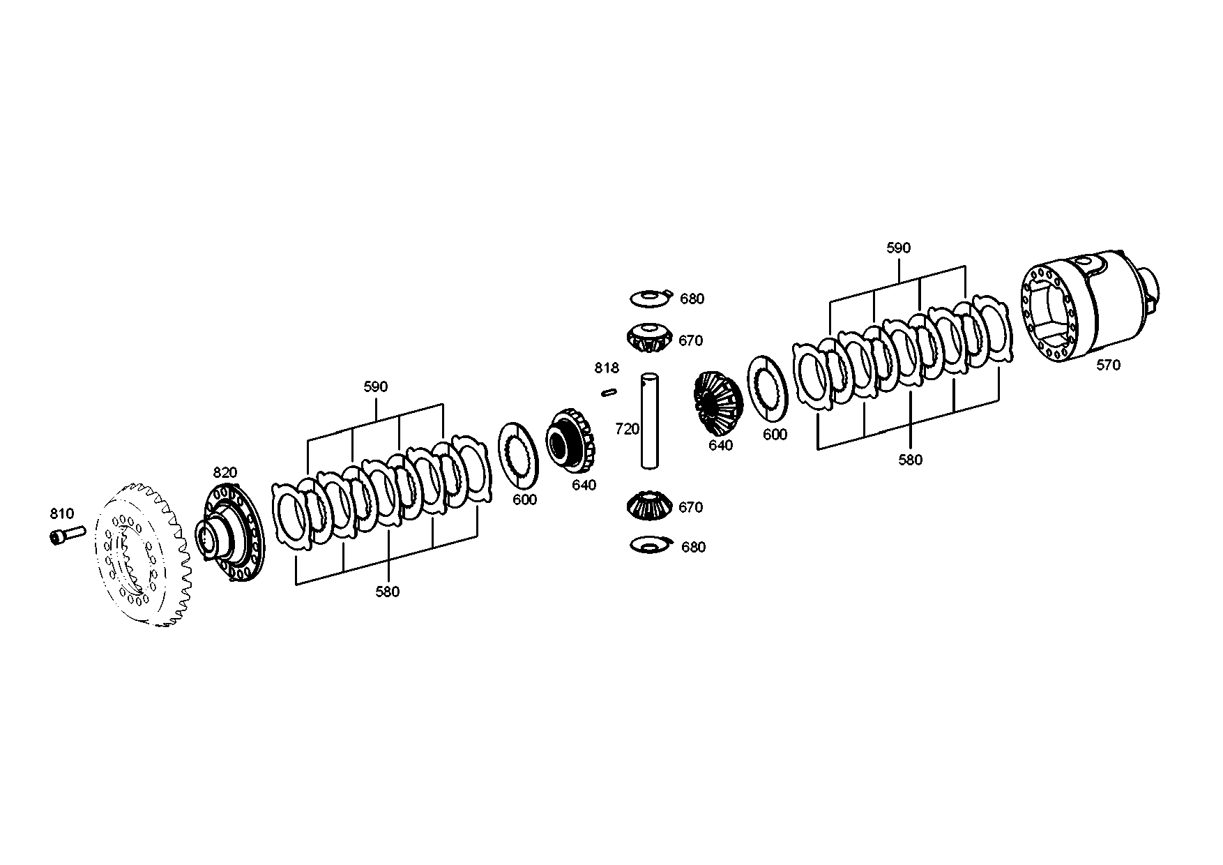 drawing for CAMECO T316427 - DIFF.CASE (figure 1)