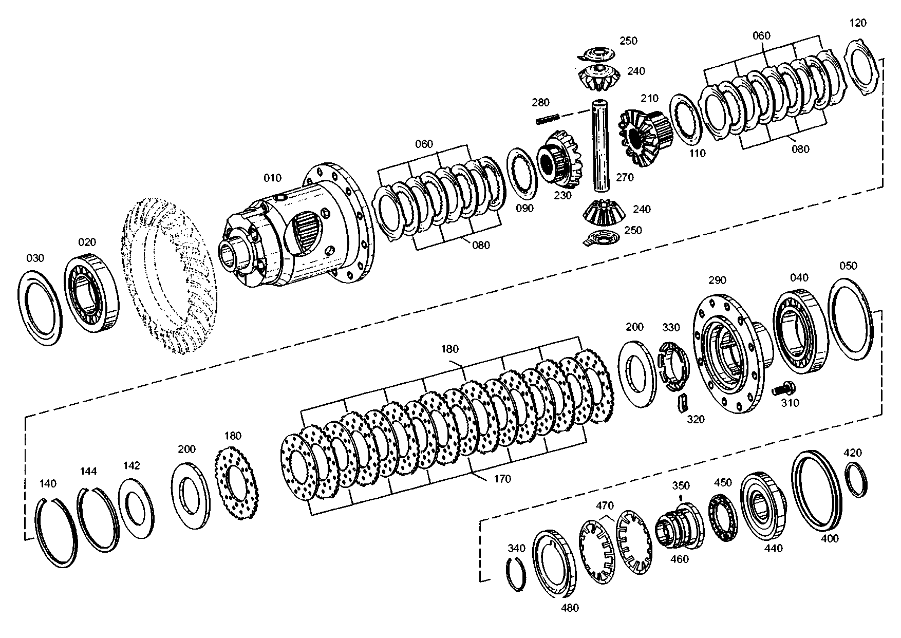 drawing for AGCO F411301020020 - FOUR-LIP RING