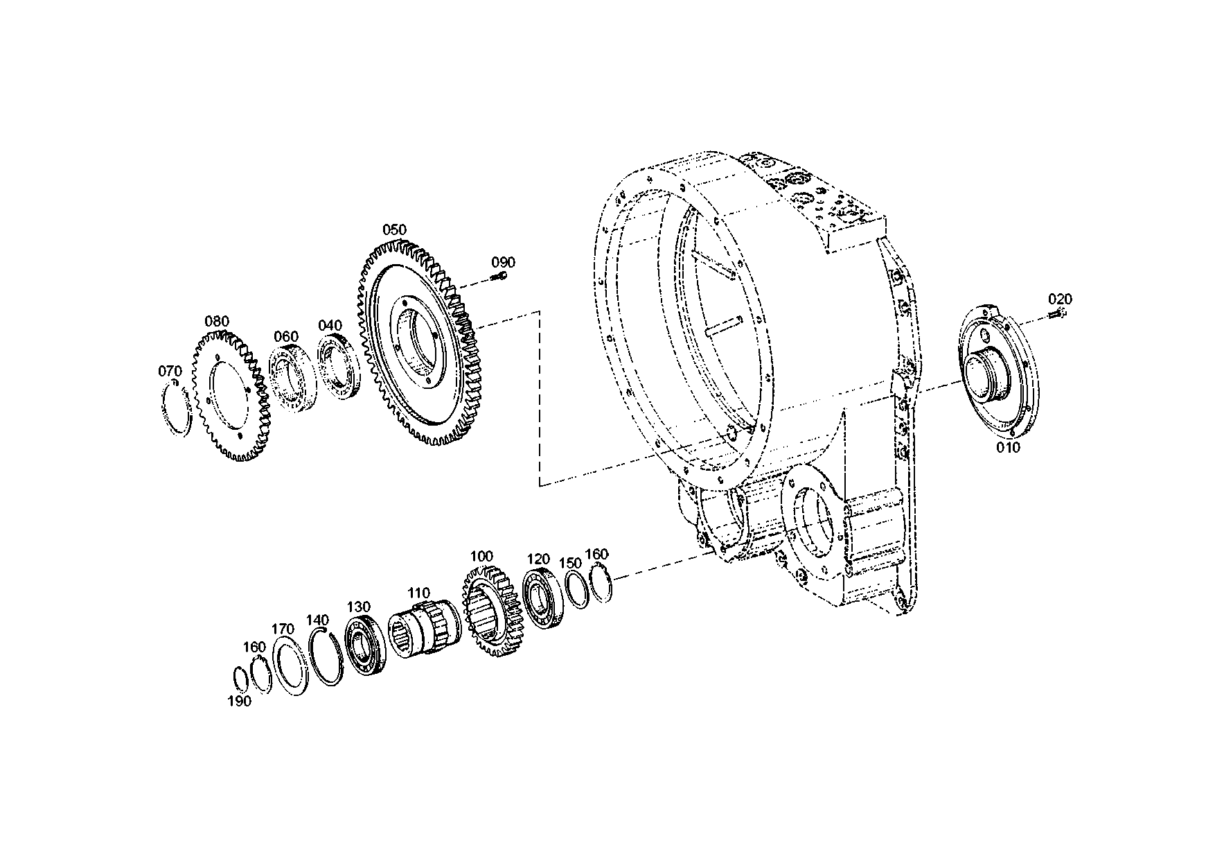 drawing for KOMATSU LTD. 2948874M1 - QUILL SHAFT (figure 1)