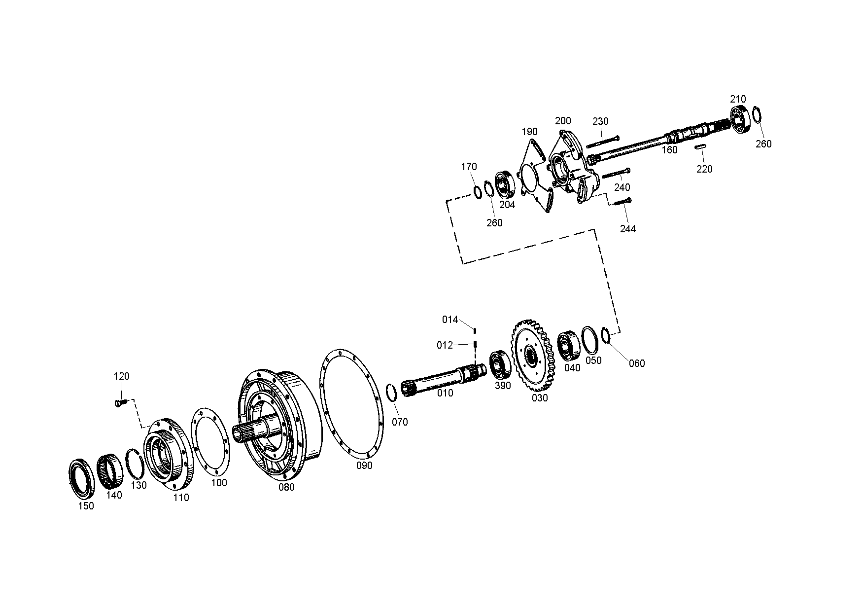 drawing for AGCO V30734800 - GEAR PUMP