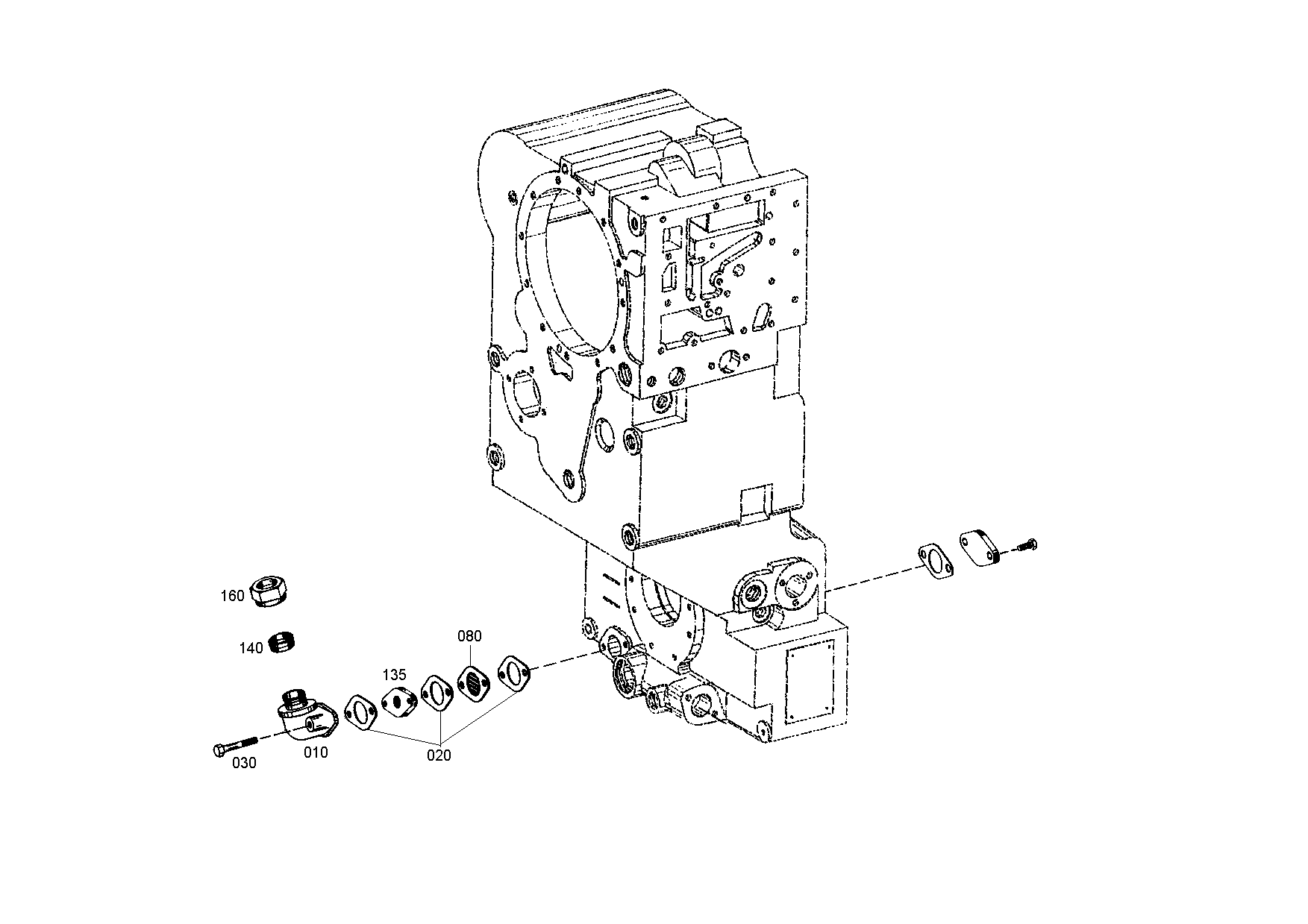 drawing for JOHN DEERE T196749 - COVER PLATE (figure 1)