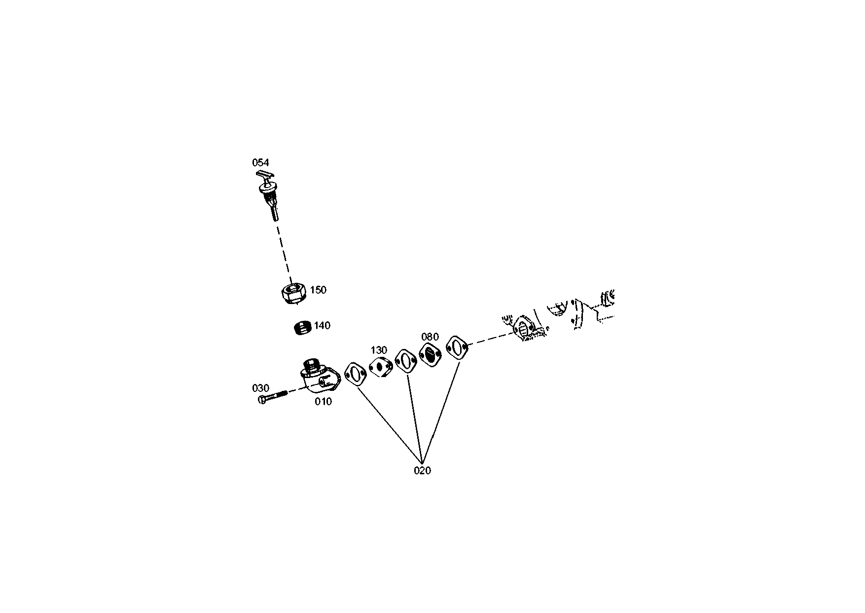 drawing for DOOSAN 352991 - HANDLE (figure 1)
