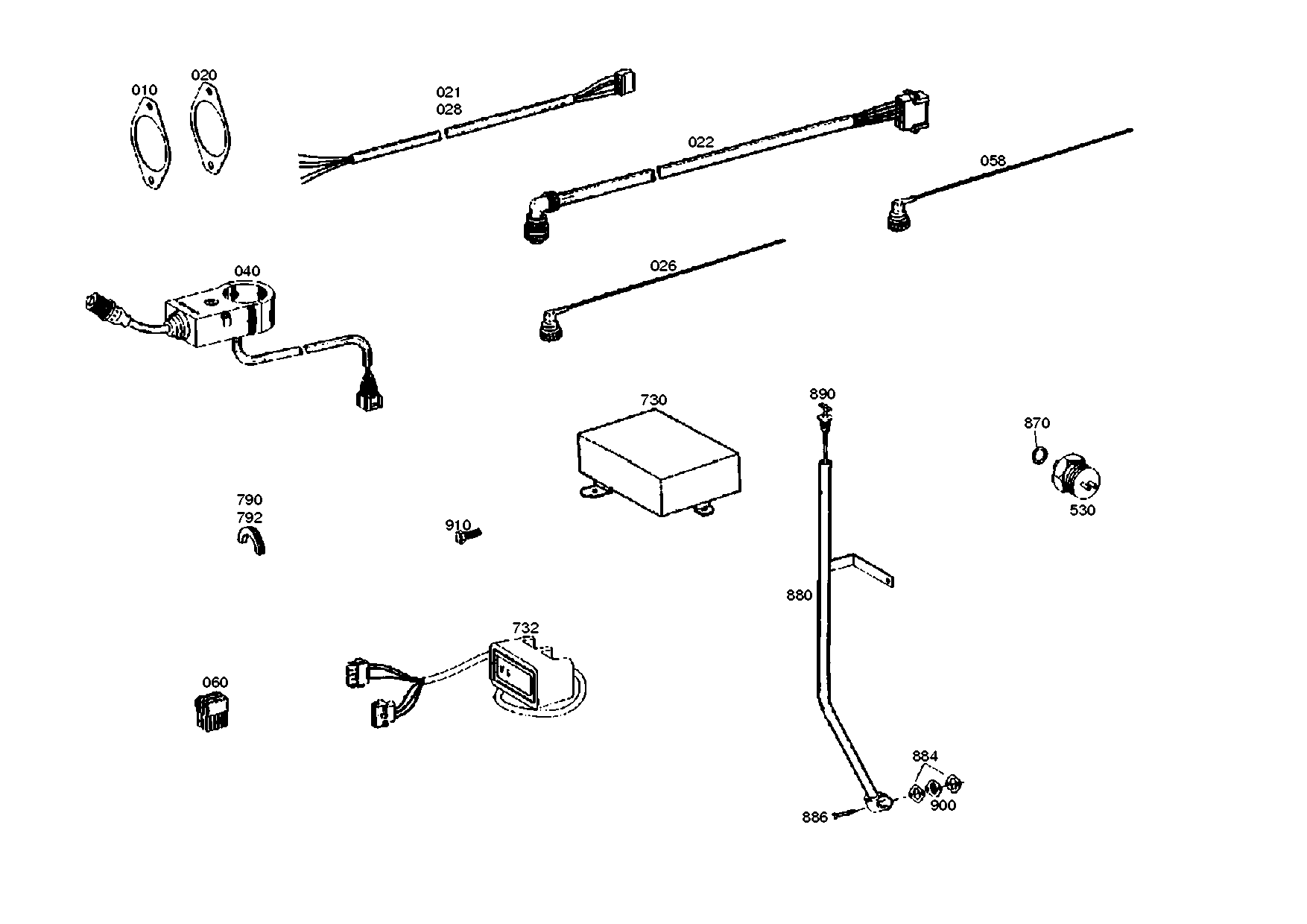 drawing for Manitowoc Crane Group Germany 02315201 - OIL LEVEL TUBE (figure 1)