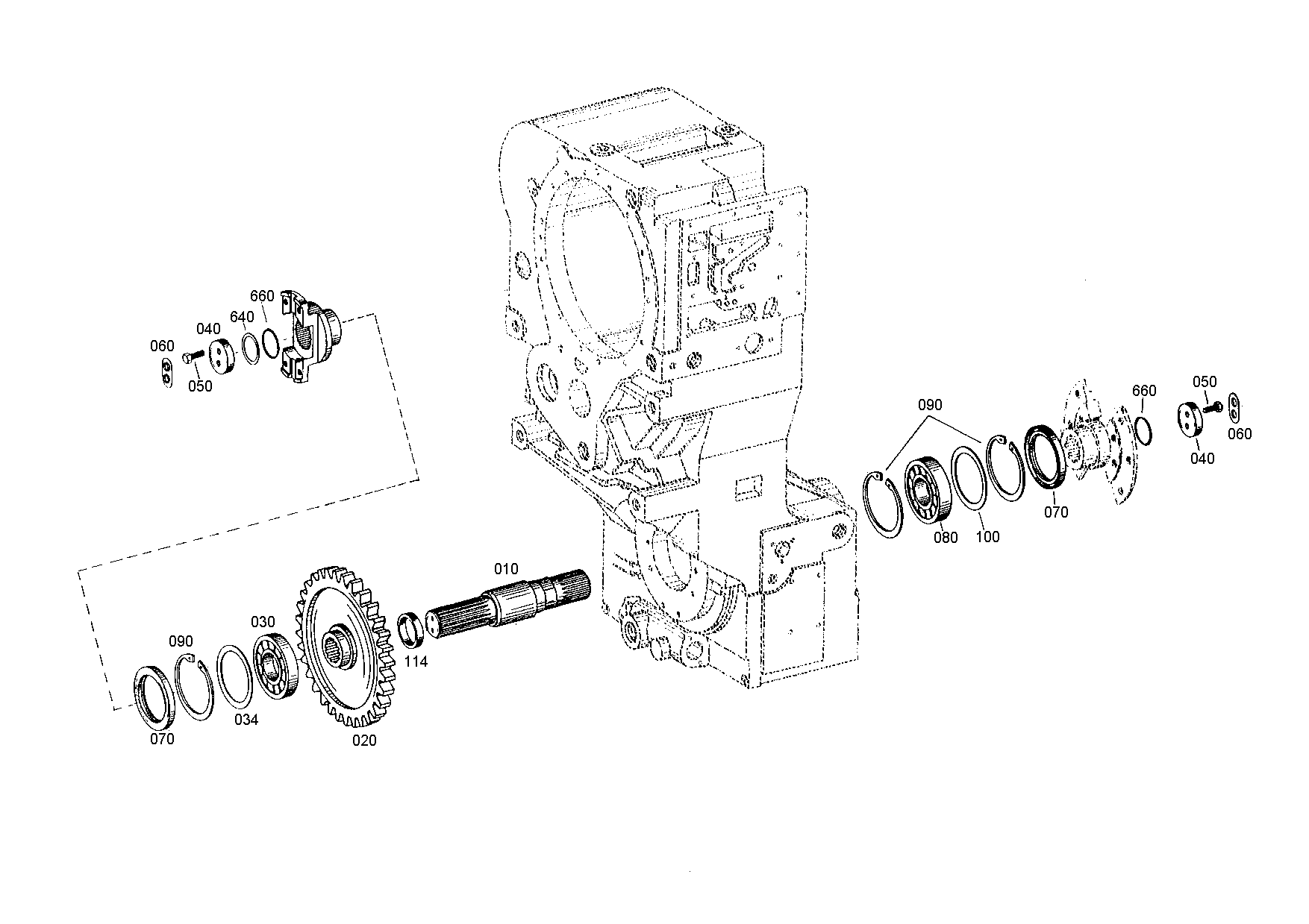 drawing for CASE CORPORATION 73143010 - OUTPUT SHAFT (figure 3)