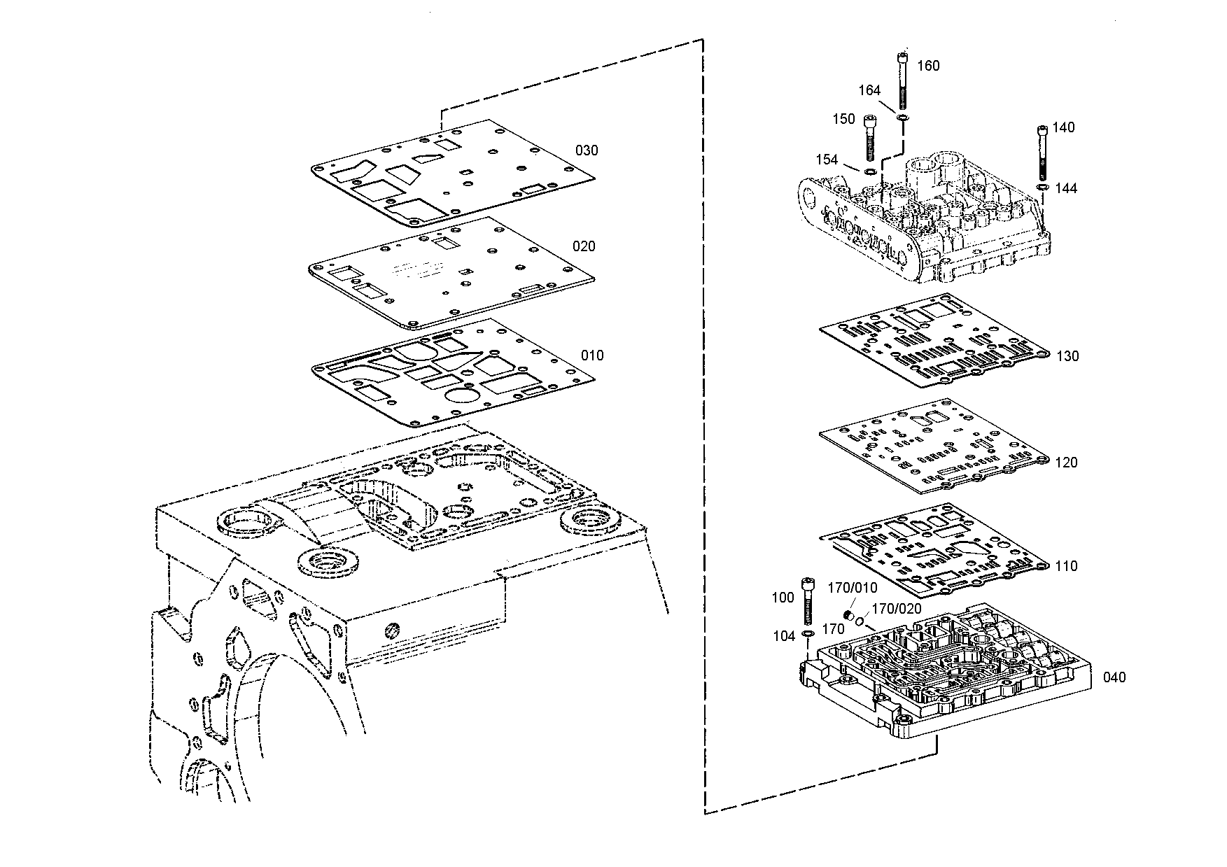drawing for DOOSAN 252400 - GASKET (figure 3)