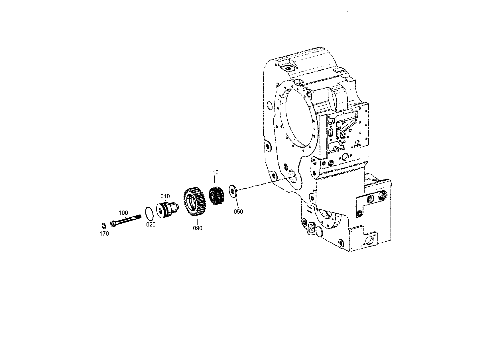 drawing for CASE CORPORATION 35X55X34 - ROLLER SET (figure 1)