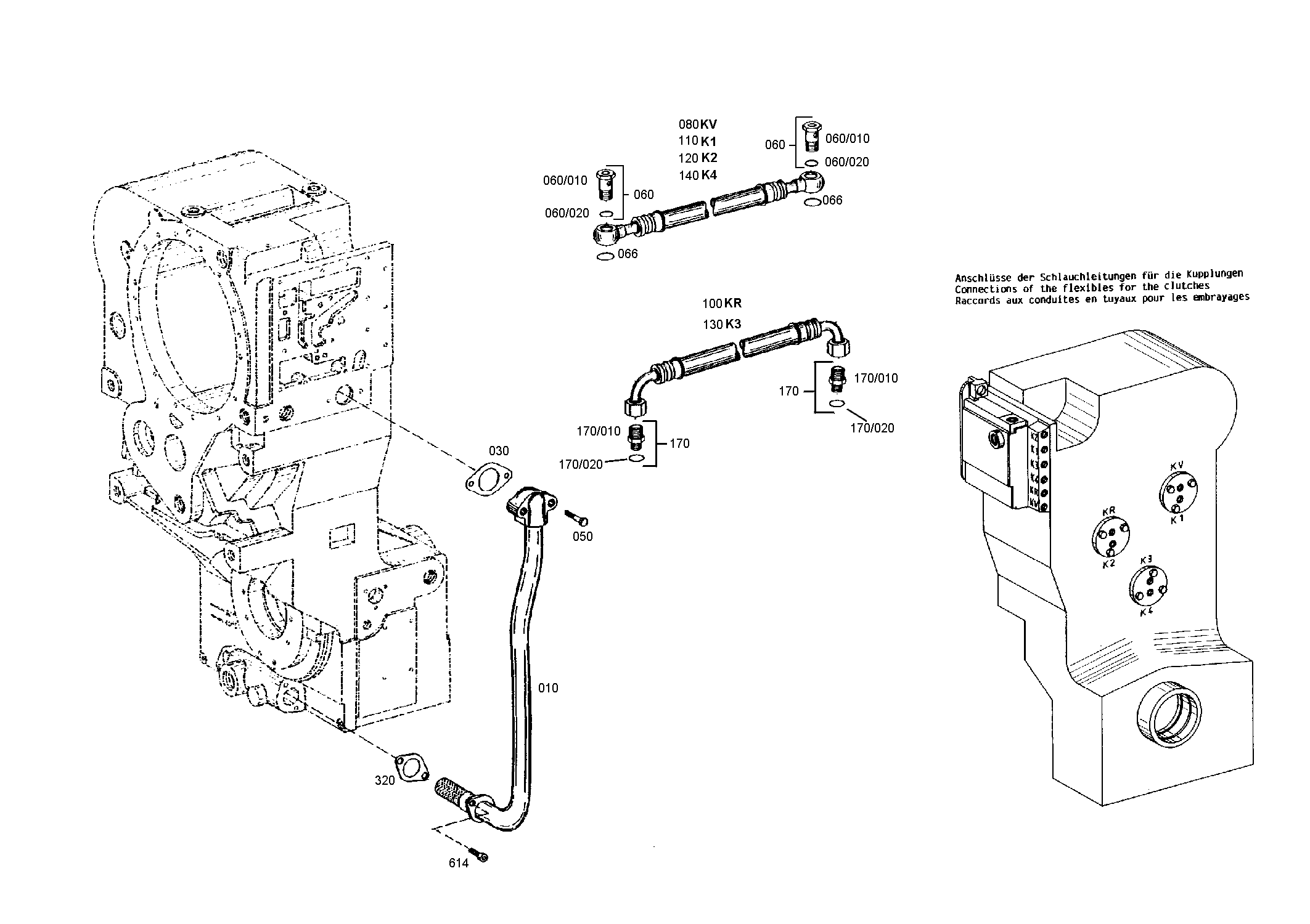 drawing for DOOSAN 252449 - HOSE PIPE (figure 1)
