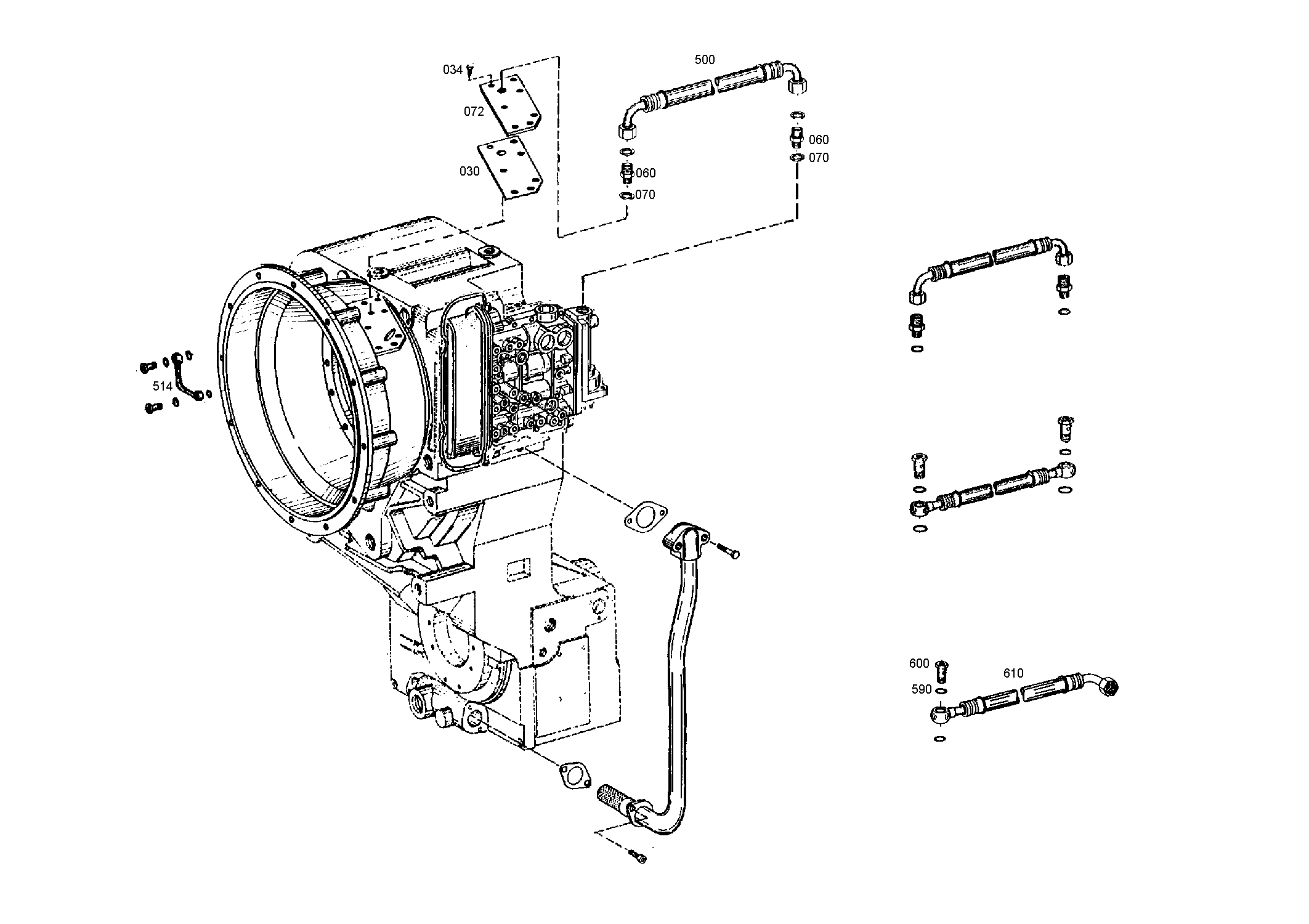 drawing for VOLVO 002292084 - HOSE PIPE (figure 1)