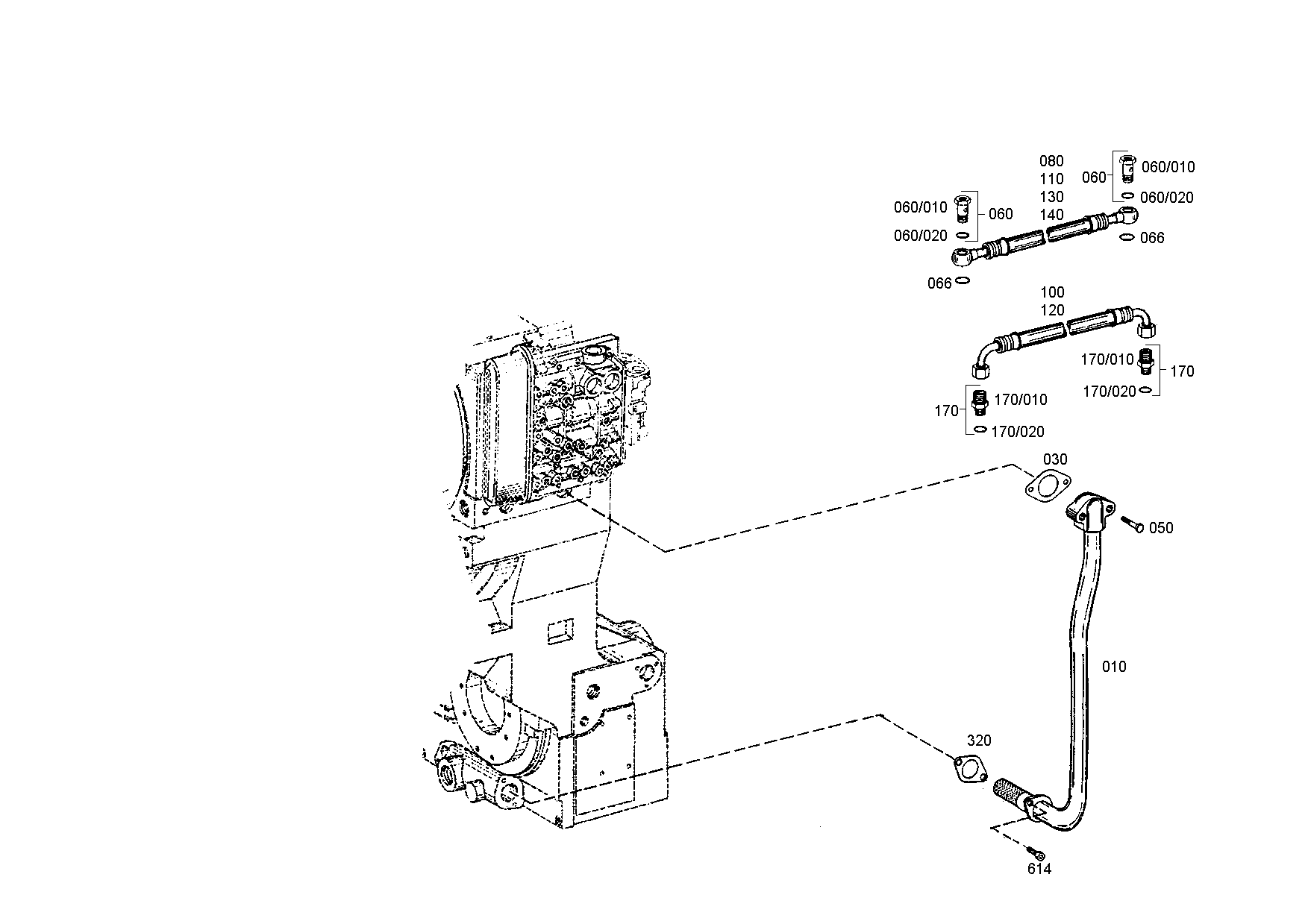 drawing for DOOSAN 252449 - HOSE PIPE (figure 2)