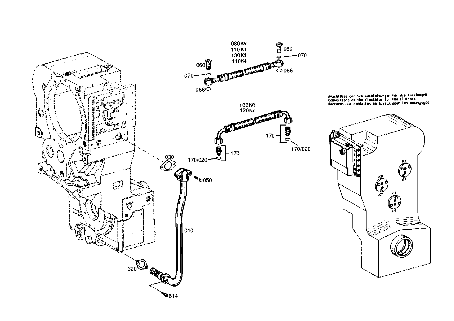 drawing for DOOSAN 252449 - HOSE PIPE (figure 3)