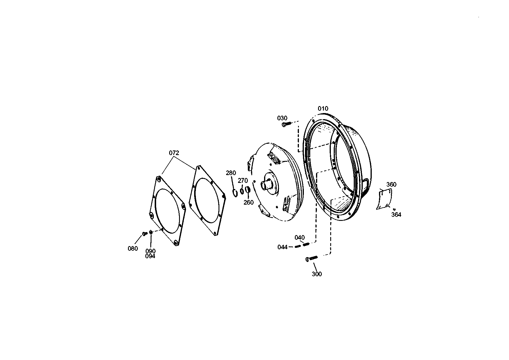 drawing for LIUGONG 852011073 - THRUST WASHER (figure 1)