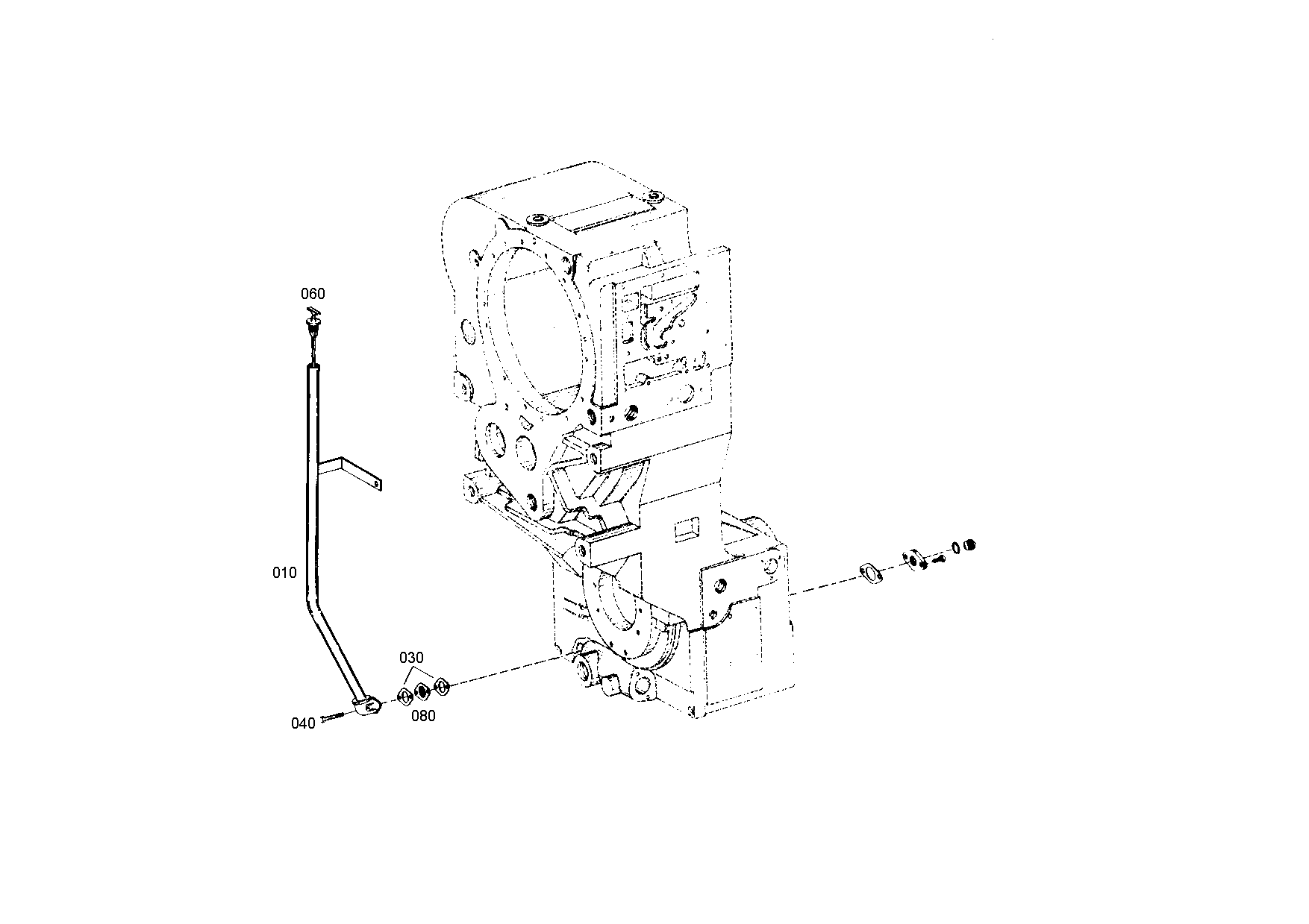 drawing for ORENSTEIN & KOPPEL AG 0909038 - OIL DIPSTICK (figure 1)