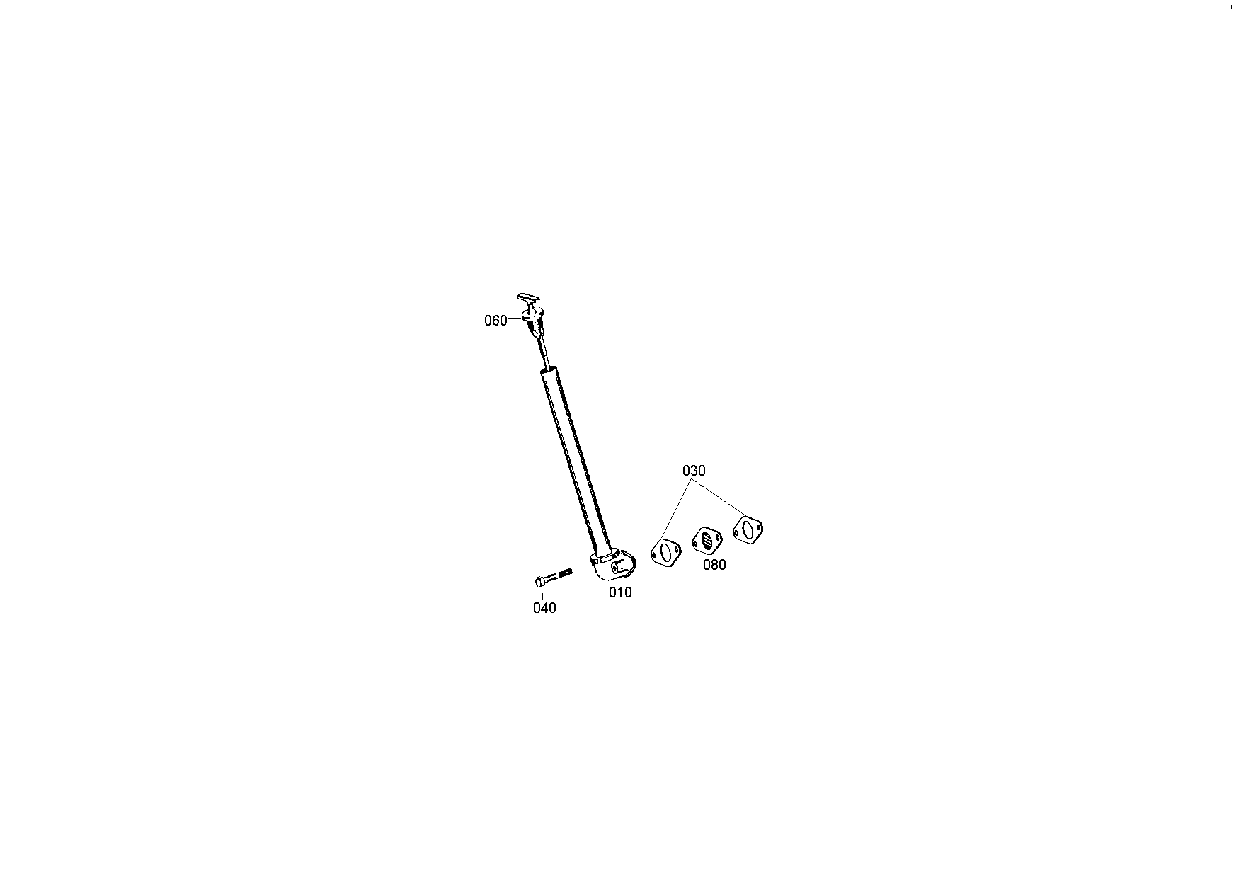 drawing for ORENSTEIN & KOPPEL AG 0909038 - OIL DIPSTICK (figure 2)