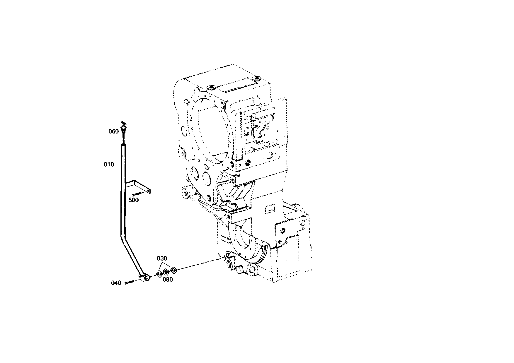 drawing for Manitowoc Crane Group Germany 02315201 - OIL LEVEL TUBE (figure 2)