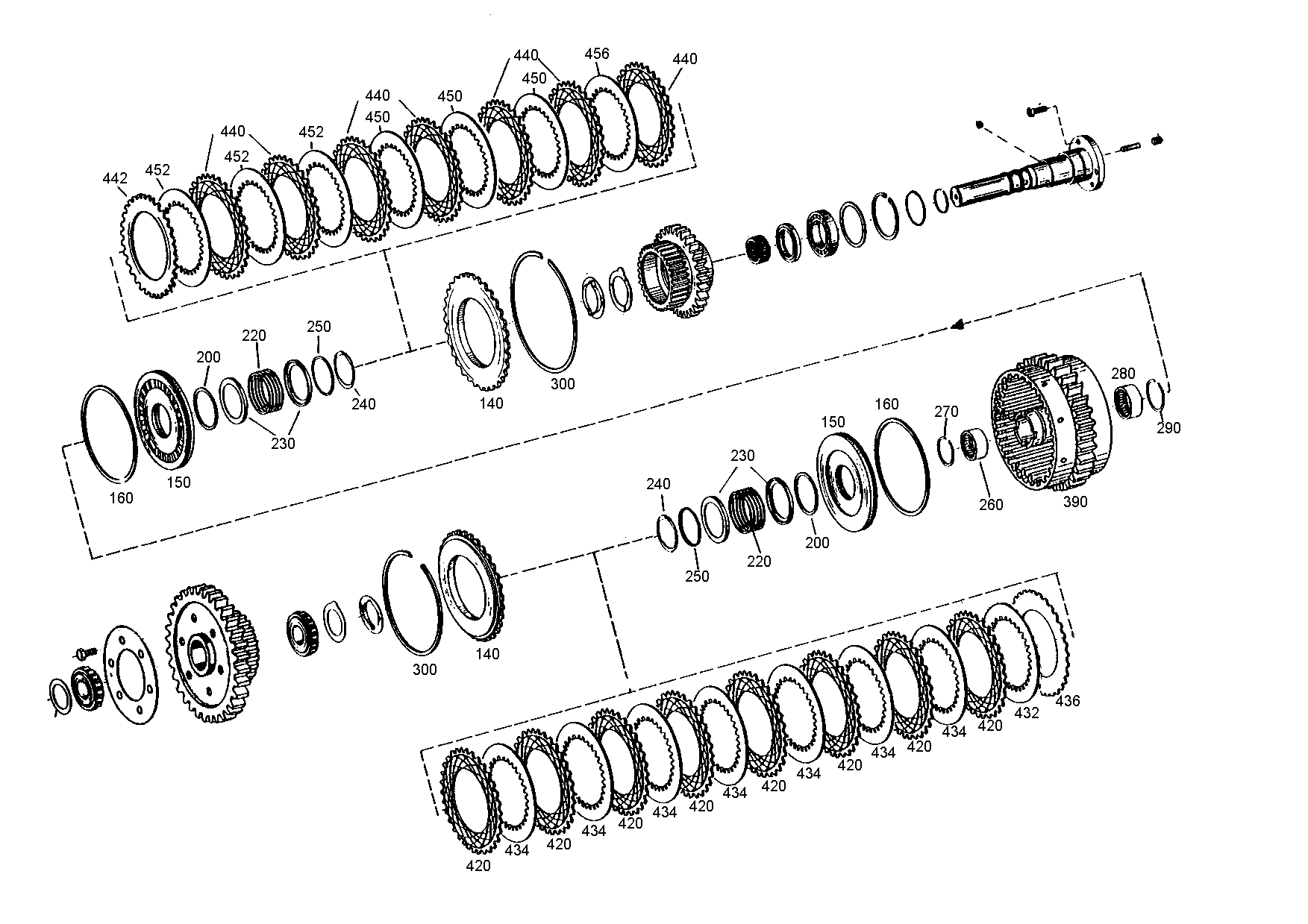 drawing for DOOSAN 152126 - OUTER CLUTCH DISK (figure 2)