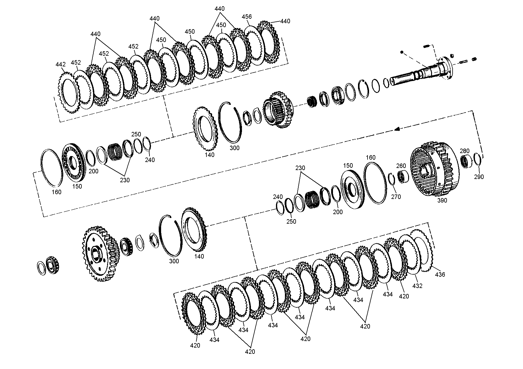 drawing for DOOSAN 152126 - OUTER CLUTCH DISK (figure 3)