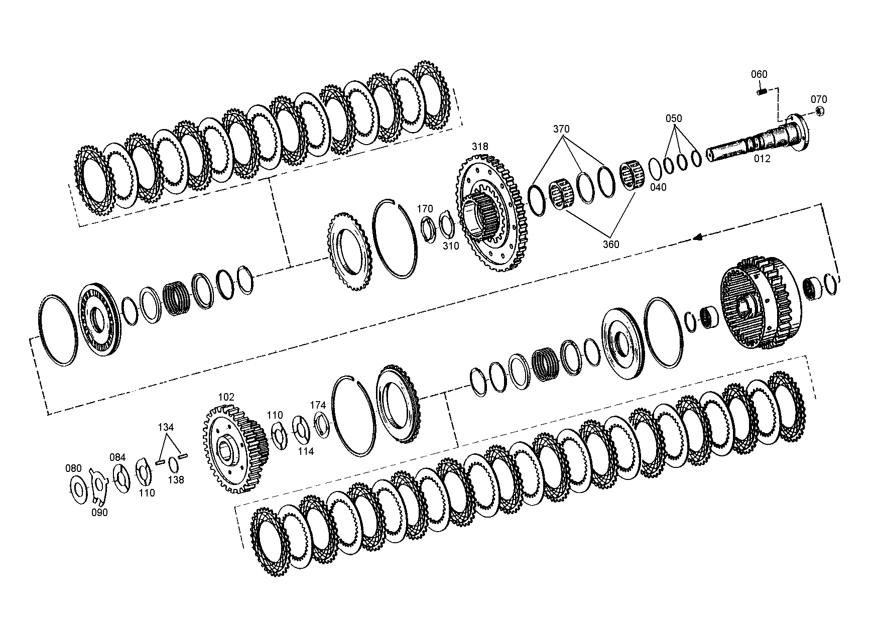 drawing for VOLVO ZM 2290982 - AXLE (figure 1)