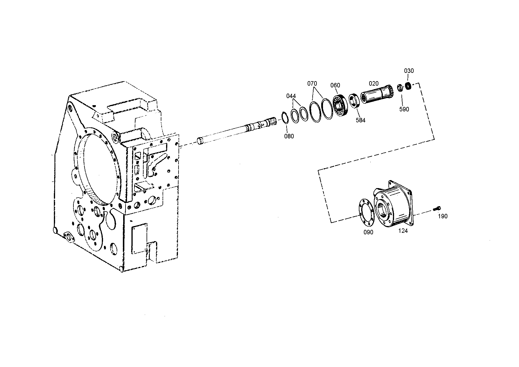 drawing for ARION AG 5004557 - P.T.O. HOUSING (figure 1)