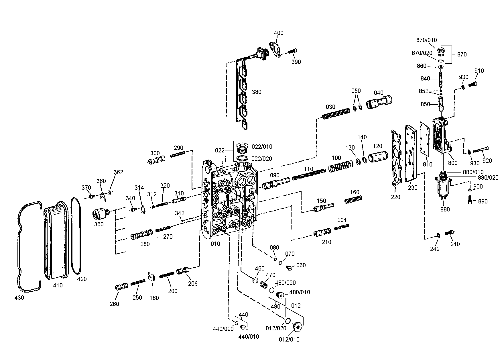 drawing for DOOSAN 352433 - GEAR SHIFT HOUSING (figure 2)