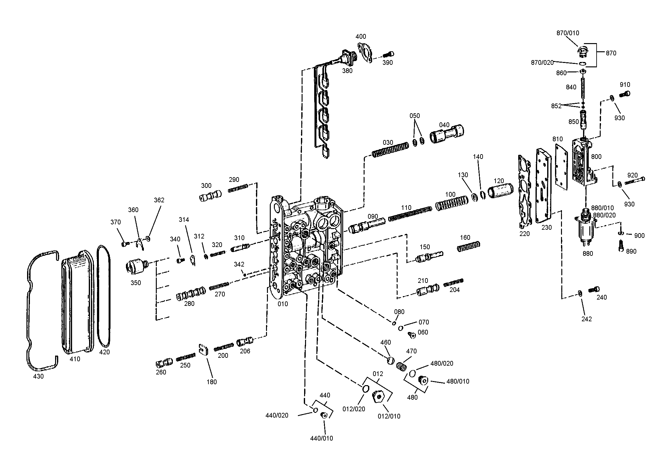 drawing for DOOSAN 352433 - GEAR SHIFT HOUSING (figure 4)