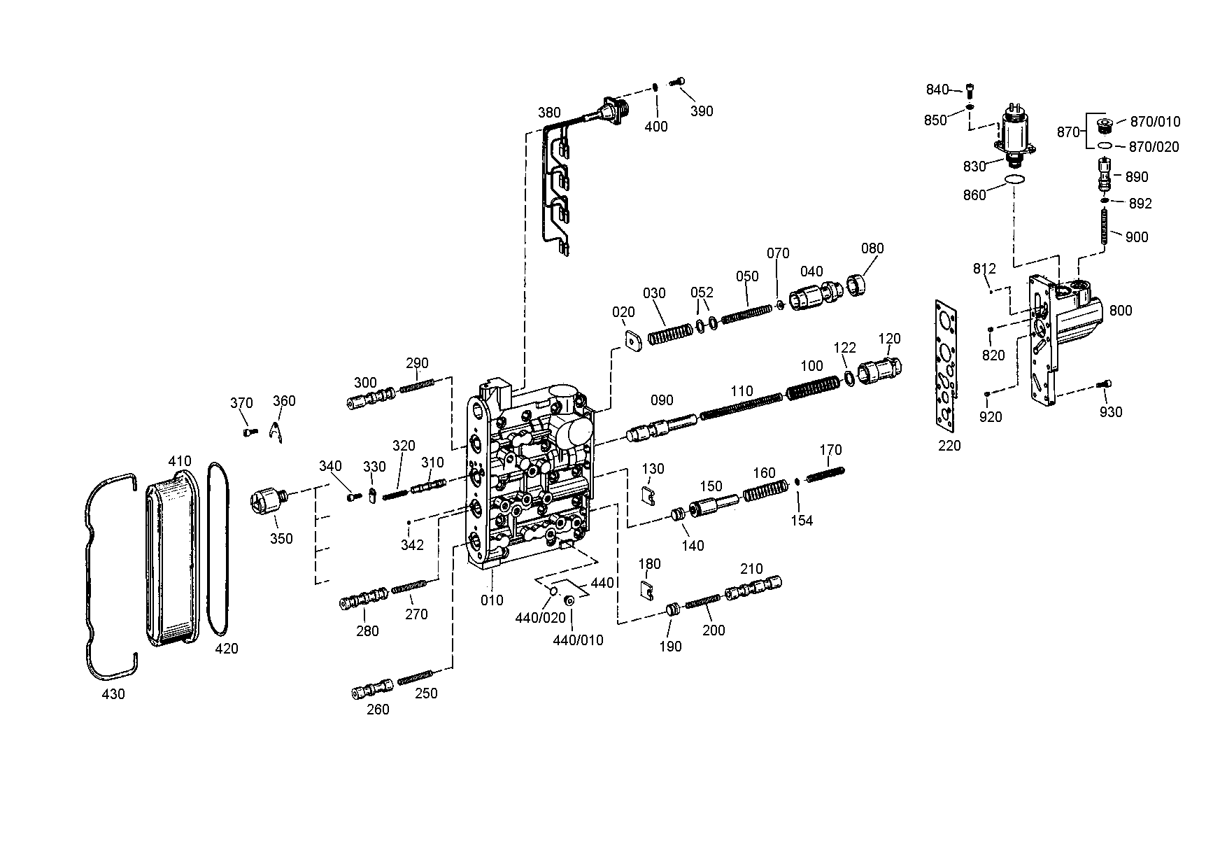 drawing for DOOSAN 252089 - VALVE HOUSING (figure 1)