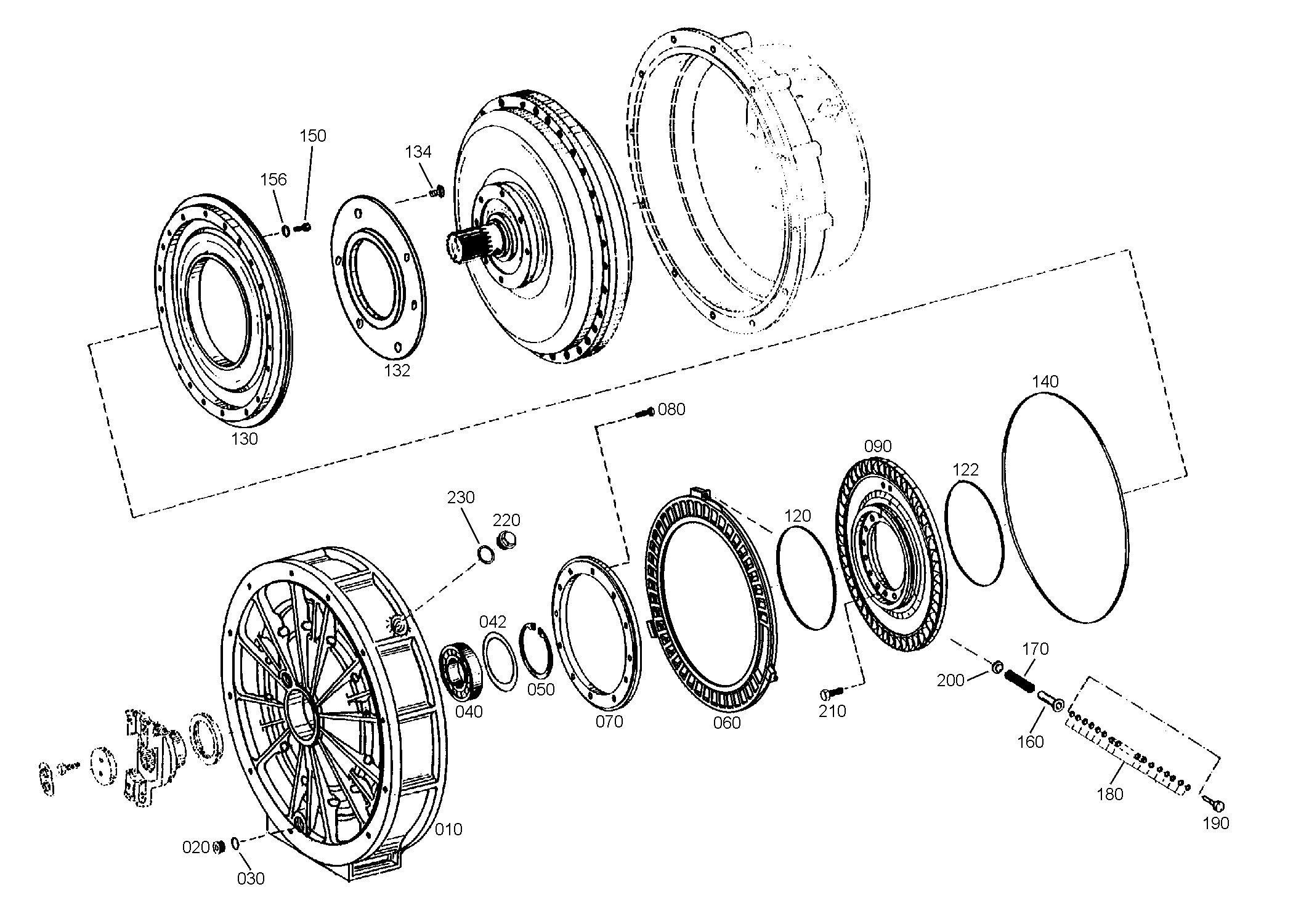 drawing for JOHN DEERE AT334945 - STATOR RING (figure 1)