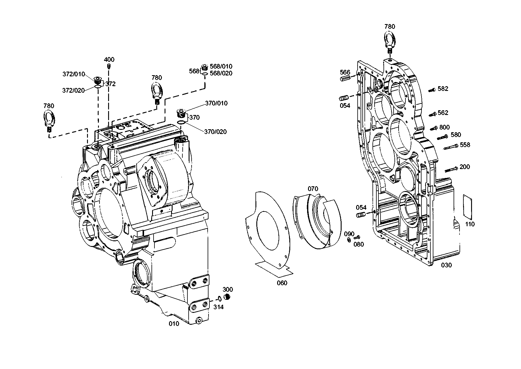 drawing for DOOSAN 143000012 - COVER (figure 3)