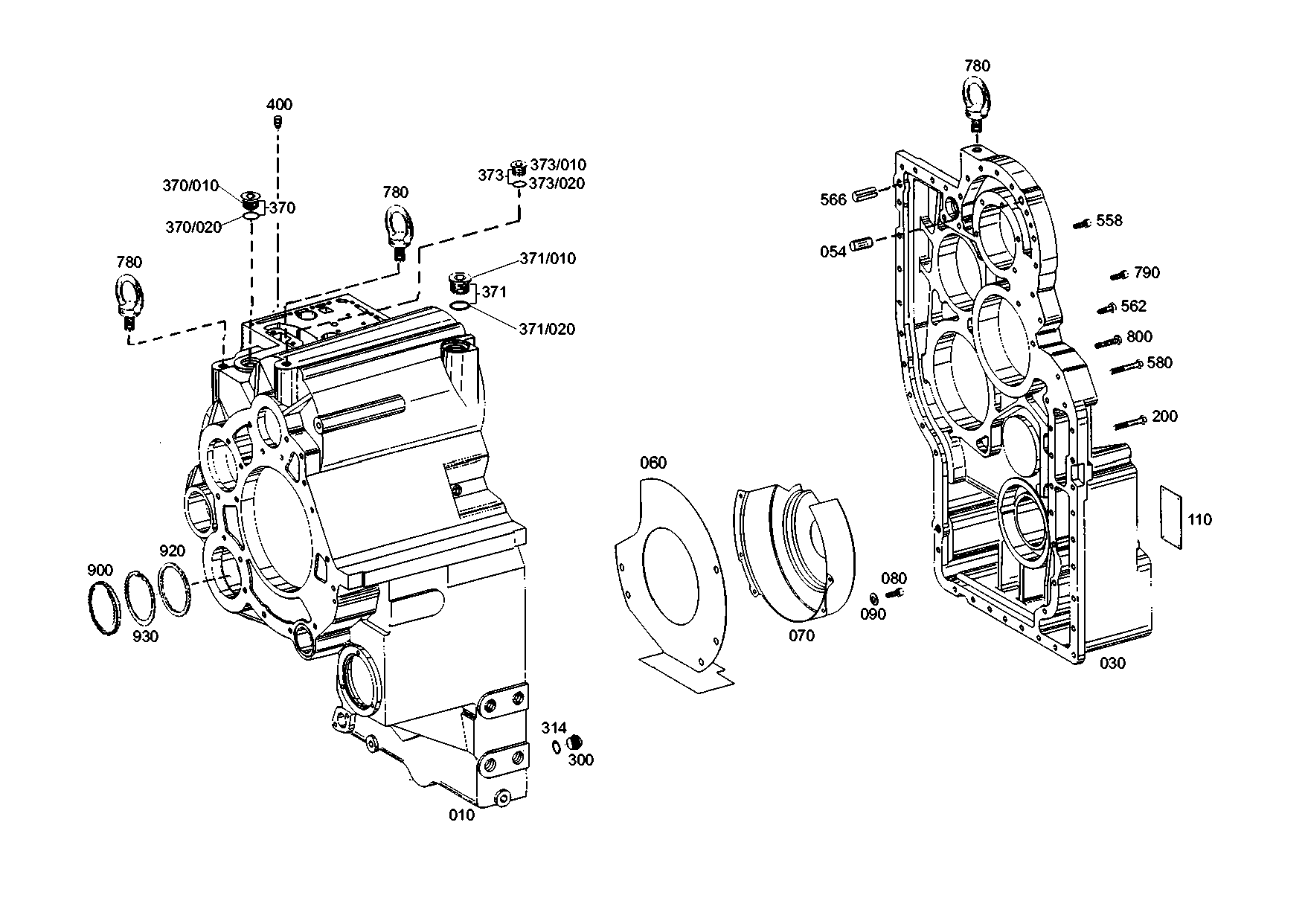 drawing for DOOSAN 143000012 - COVER (figure 4)