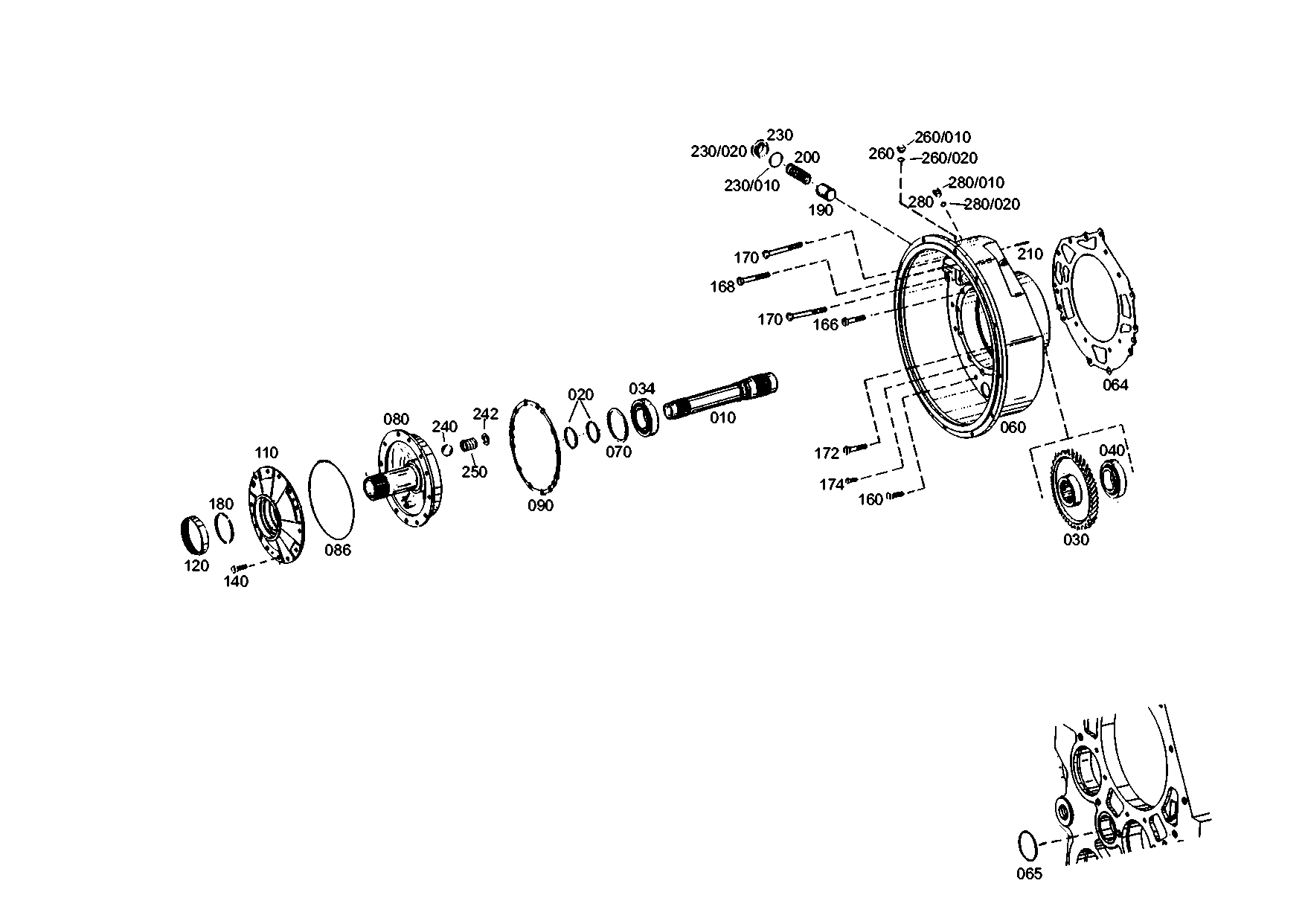 drawing for LIEBHERR GMBH 10028381 - HELICAL GEAR (figure 2)