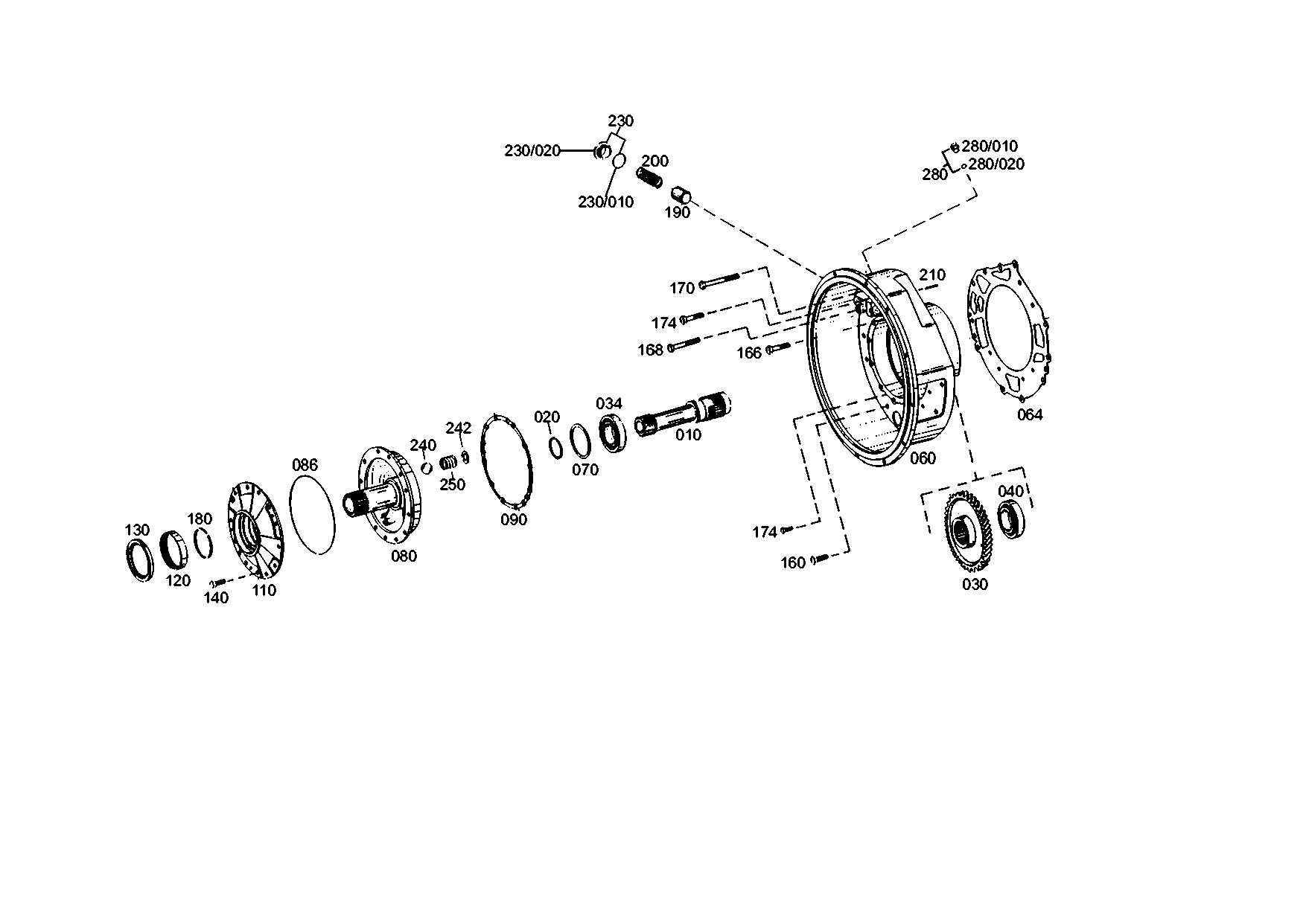 drawing for LIEBHERR GMBH 10028381 - HELICAL GEAR (figure 3)