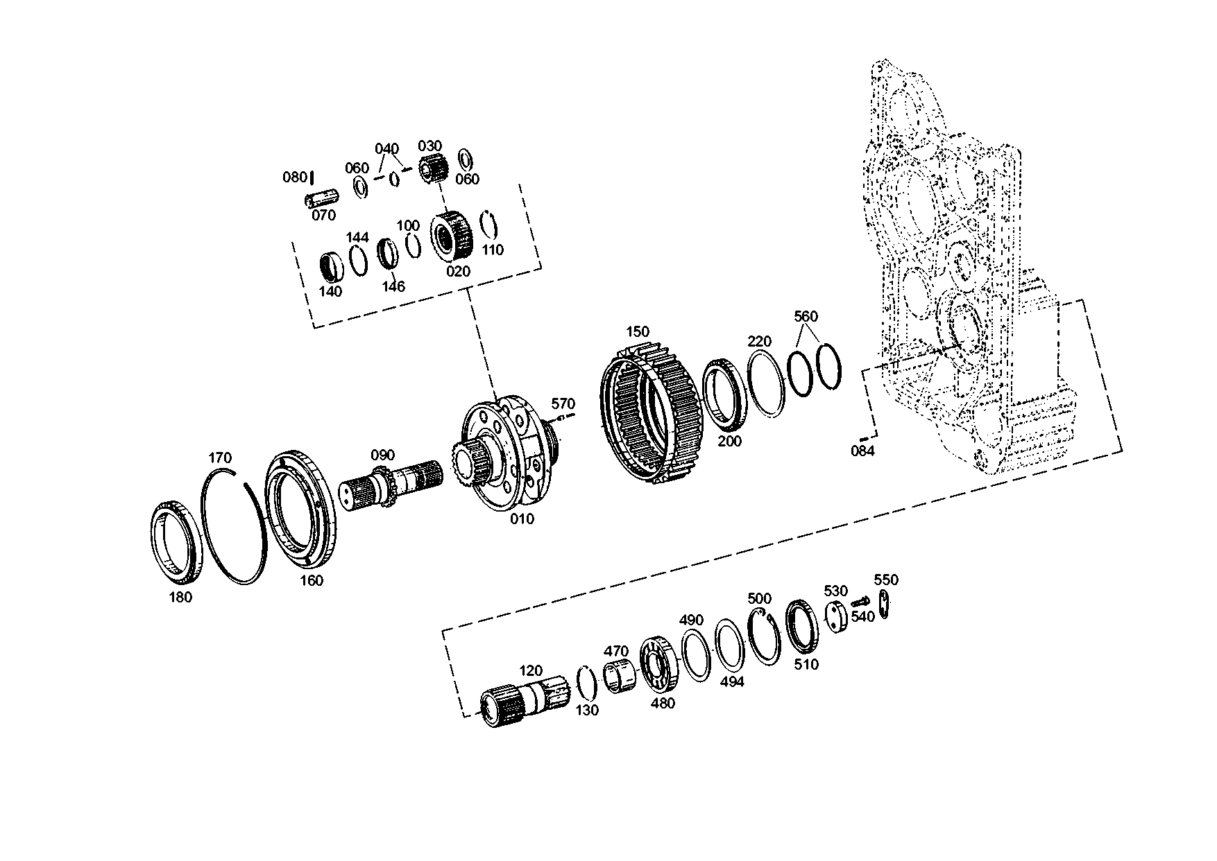 drawing for DOOSAN 252975 - SUN GEAR (figure 2)
