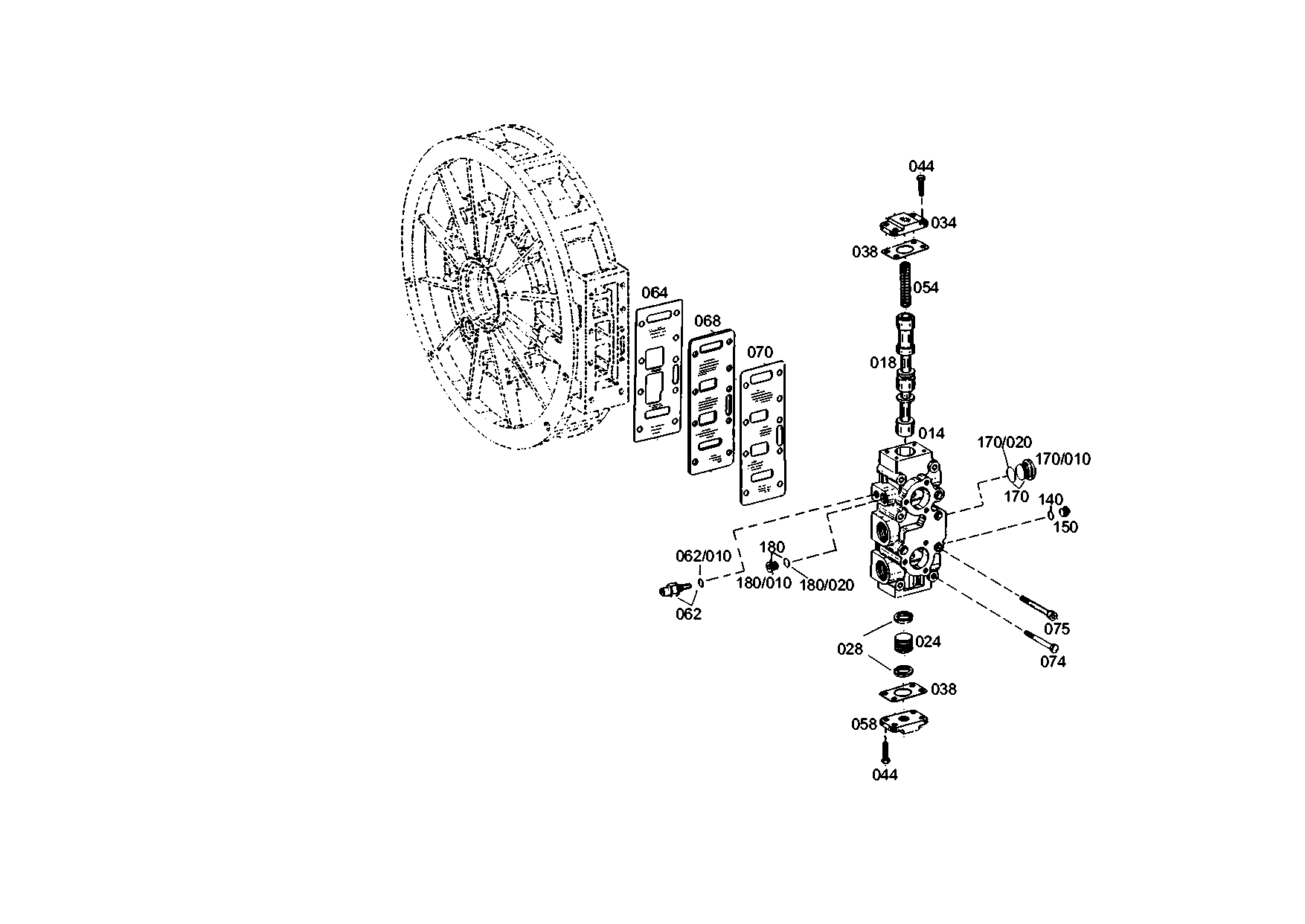 drawing for DOOSAN MX152671 - GASKET (figure 5)
