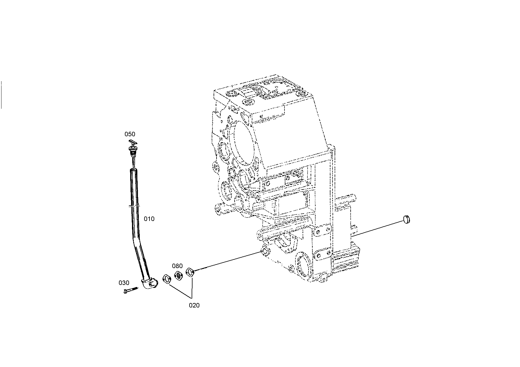 drawing for SCHOPF MASCHINENBAU GMBH 89159 - OIL LEVEL TUBE (figure 1)