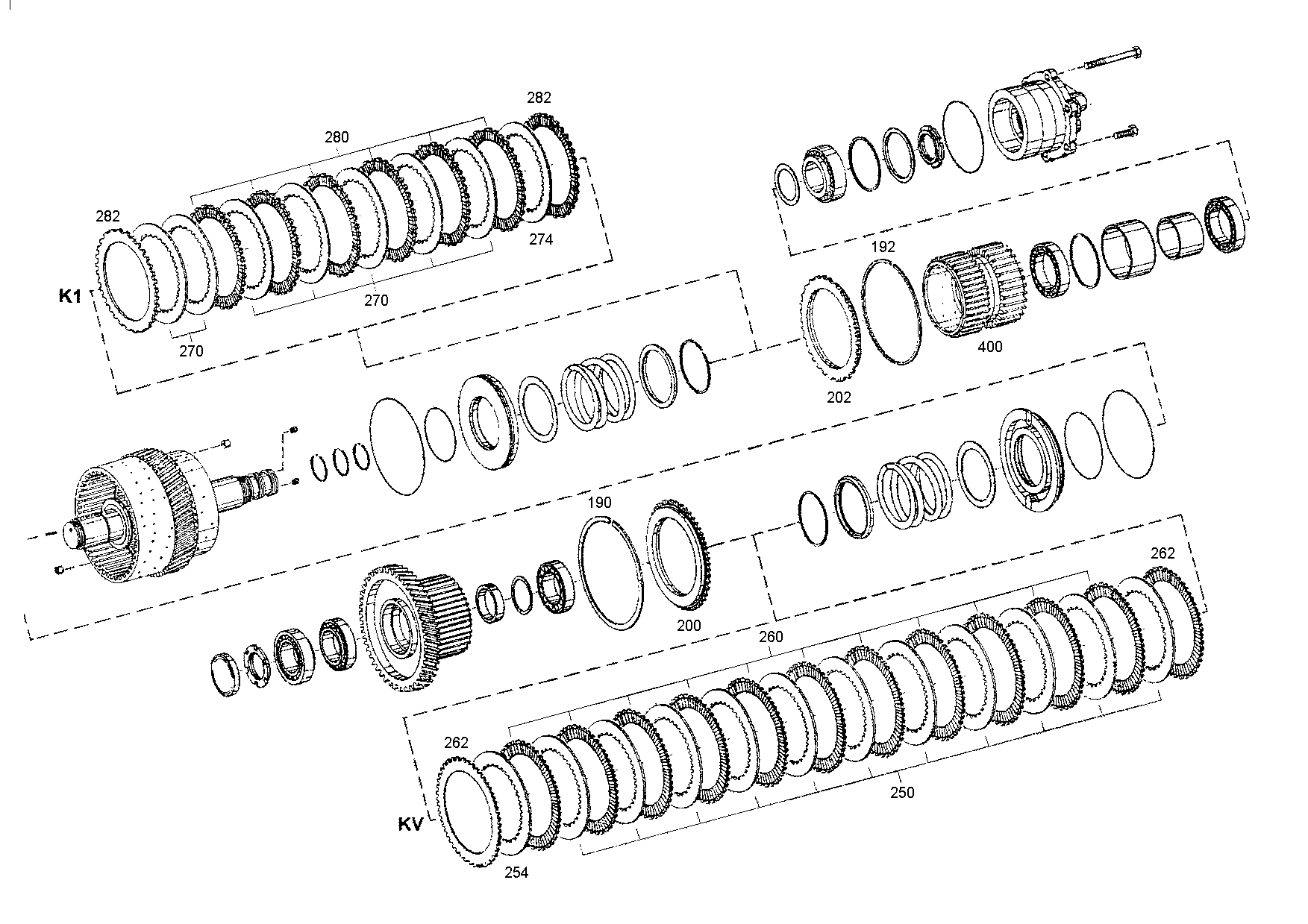 drawing for DOOSAN 0501 316 028 - OUTER CLUTCH DISK (figure 4)