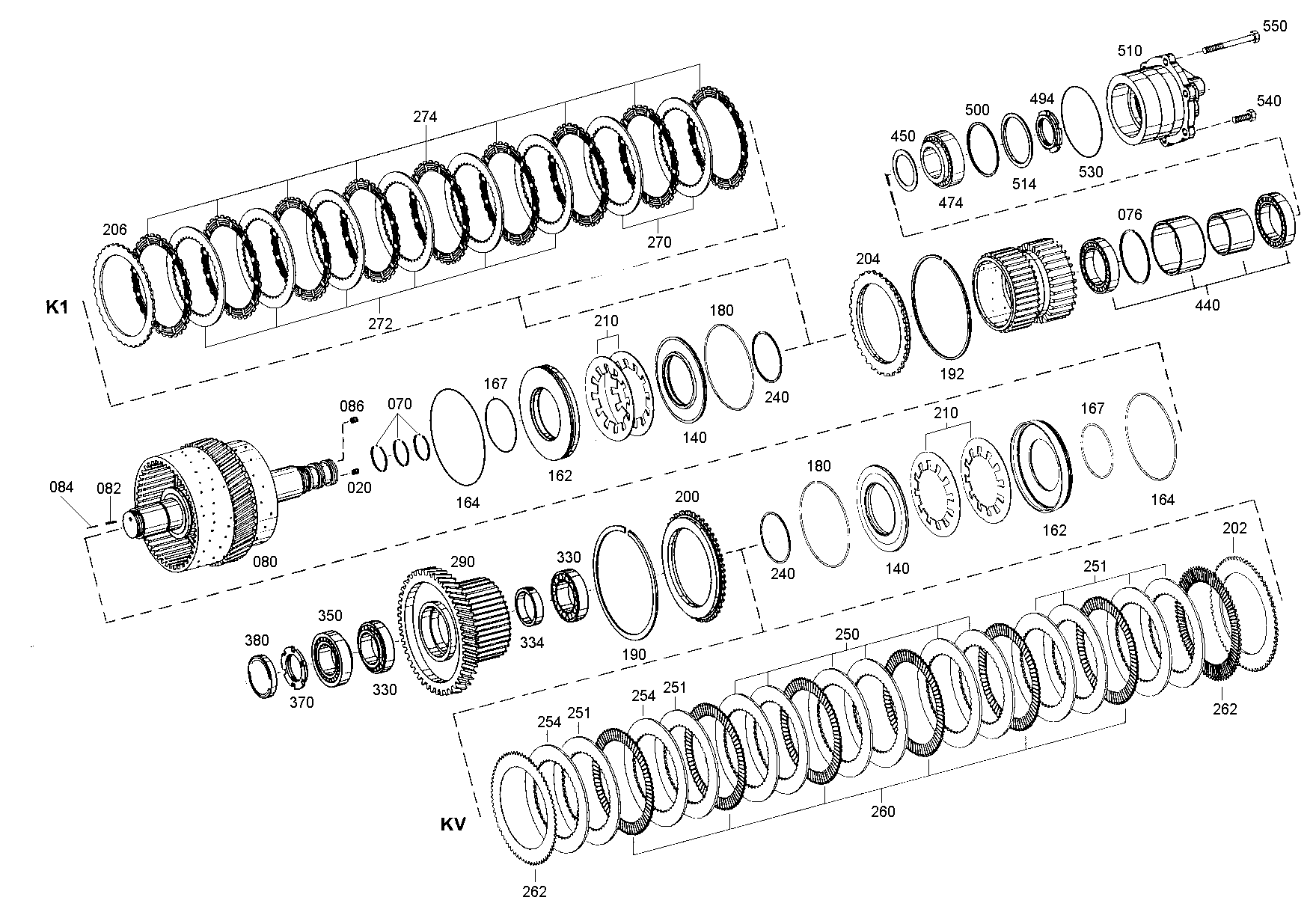 drawing for LIEBHERR GMBH 10028656 - I.CLUTCH DISC (figure 2)