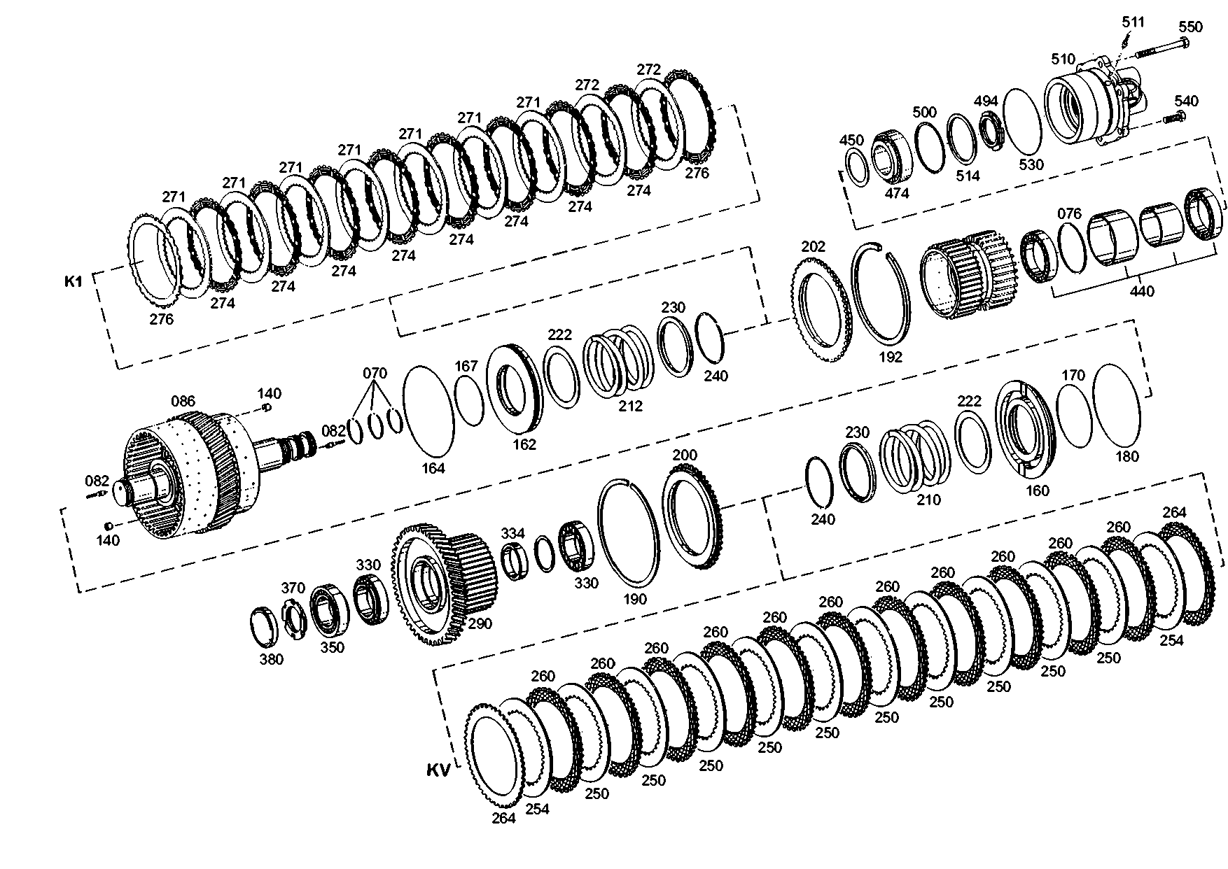 drawing for JOHN DEERE 129659A1 - OUTER CLUTCH DISC (figure 2)