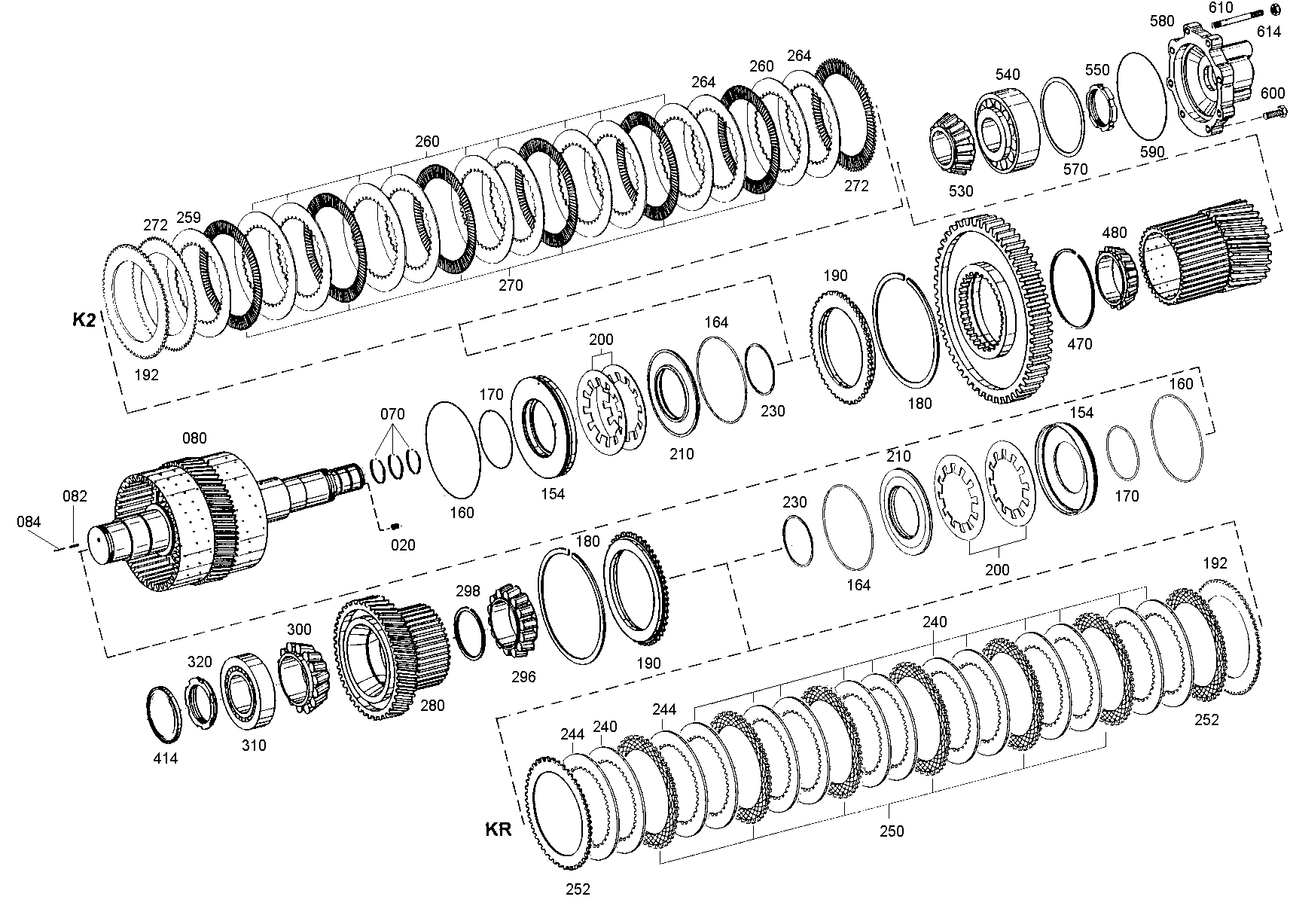 drawing for MOXY TRUCKS AS 504855 - TAPERED ROLLER BEARING (figure 2)