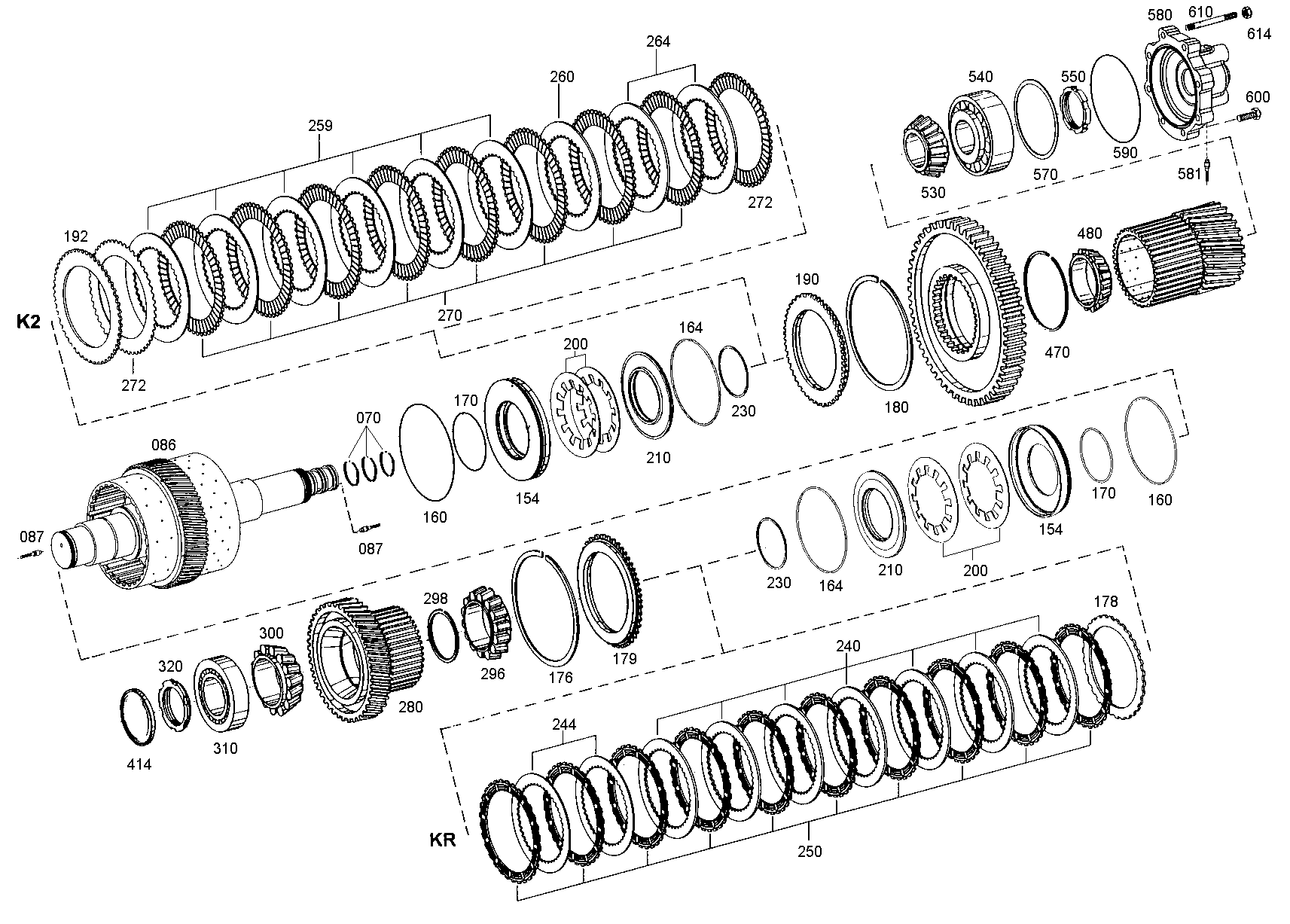 drawing for DOOSAN MX508788 - DISC CARRIER (figure 2)